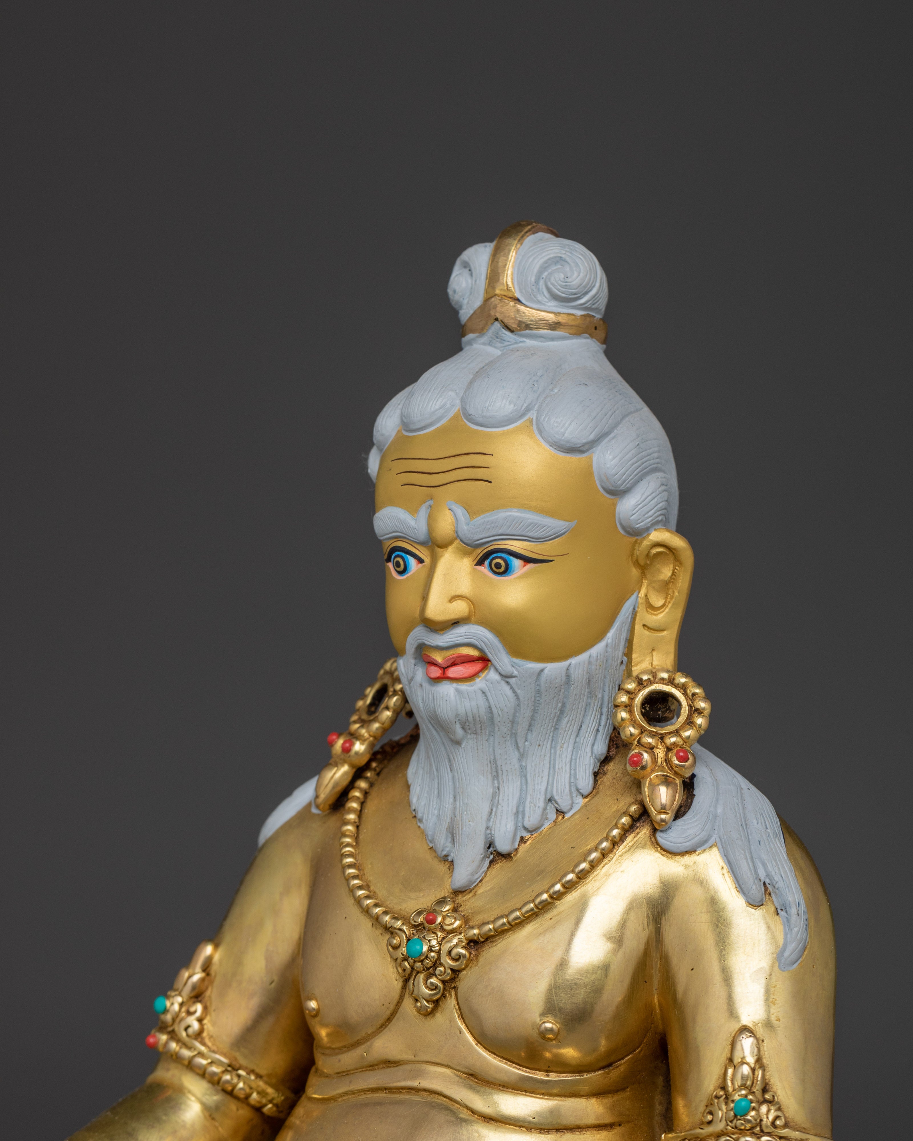 Handmade Guru Shapdum Copper Statue | Traditional Artwork
