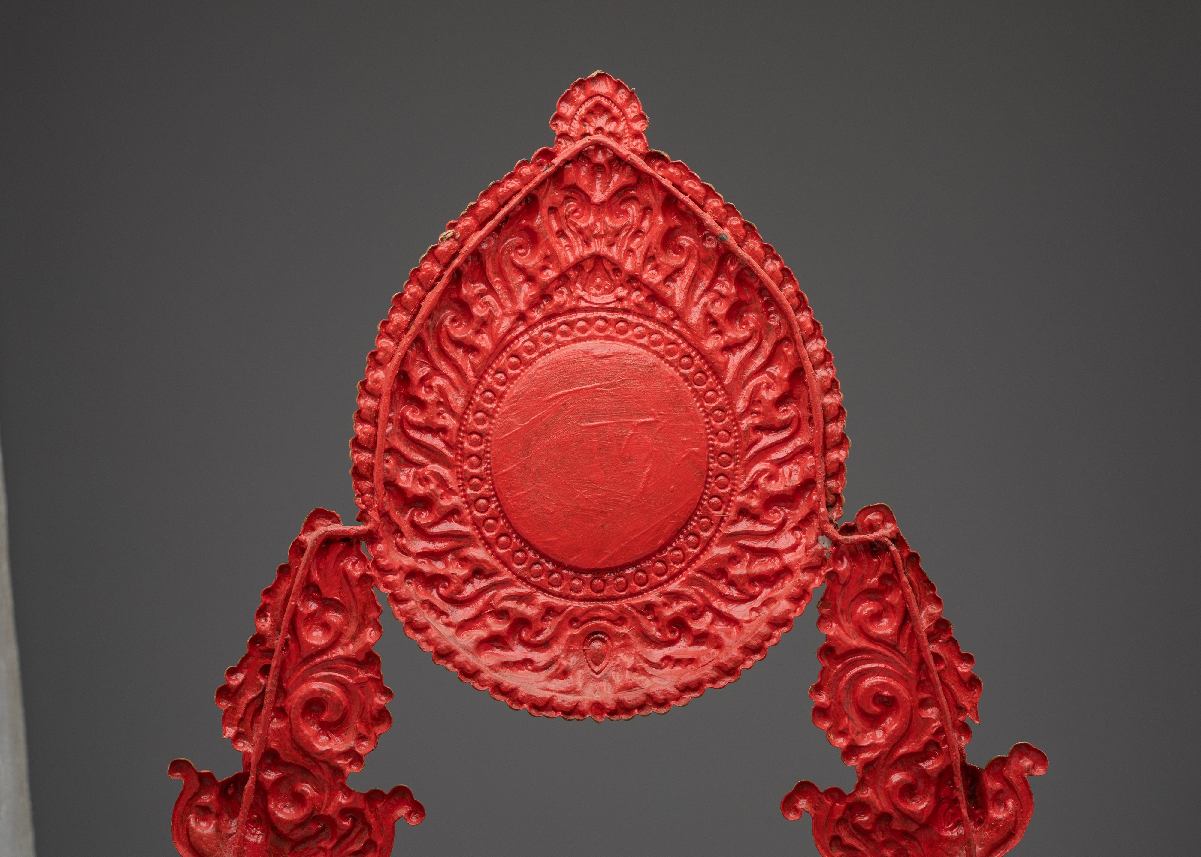 Traditional Gold-Plated, Copper Throne | Sacred Ritual Throne for Shrine