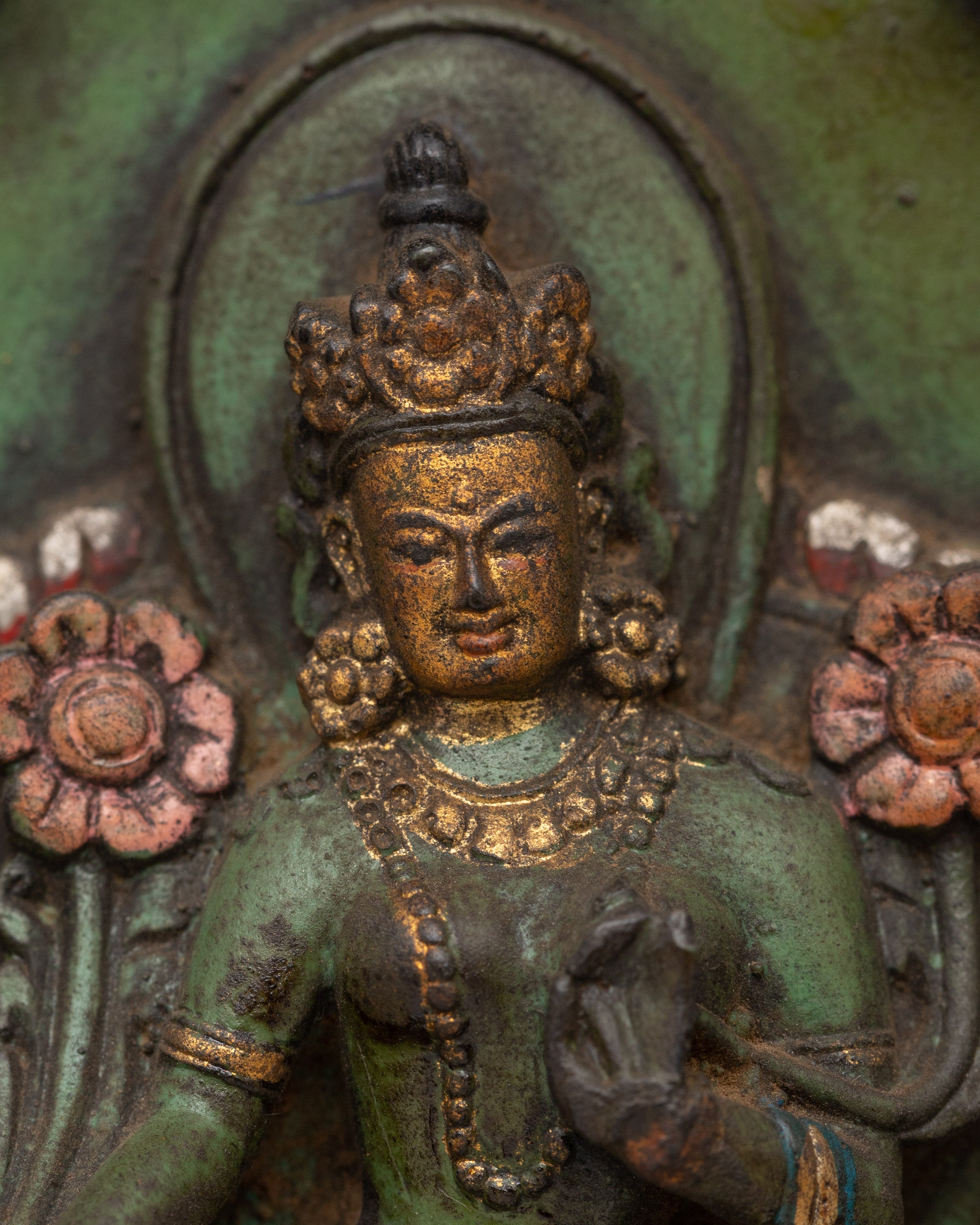 Green Tara Wall Craft Decor | Tibetan Spiritual Art