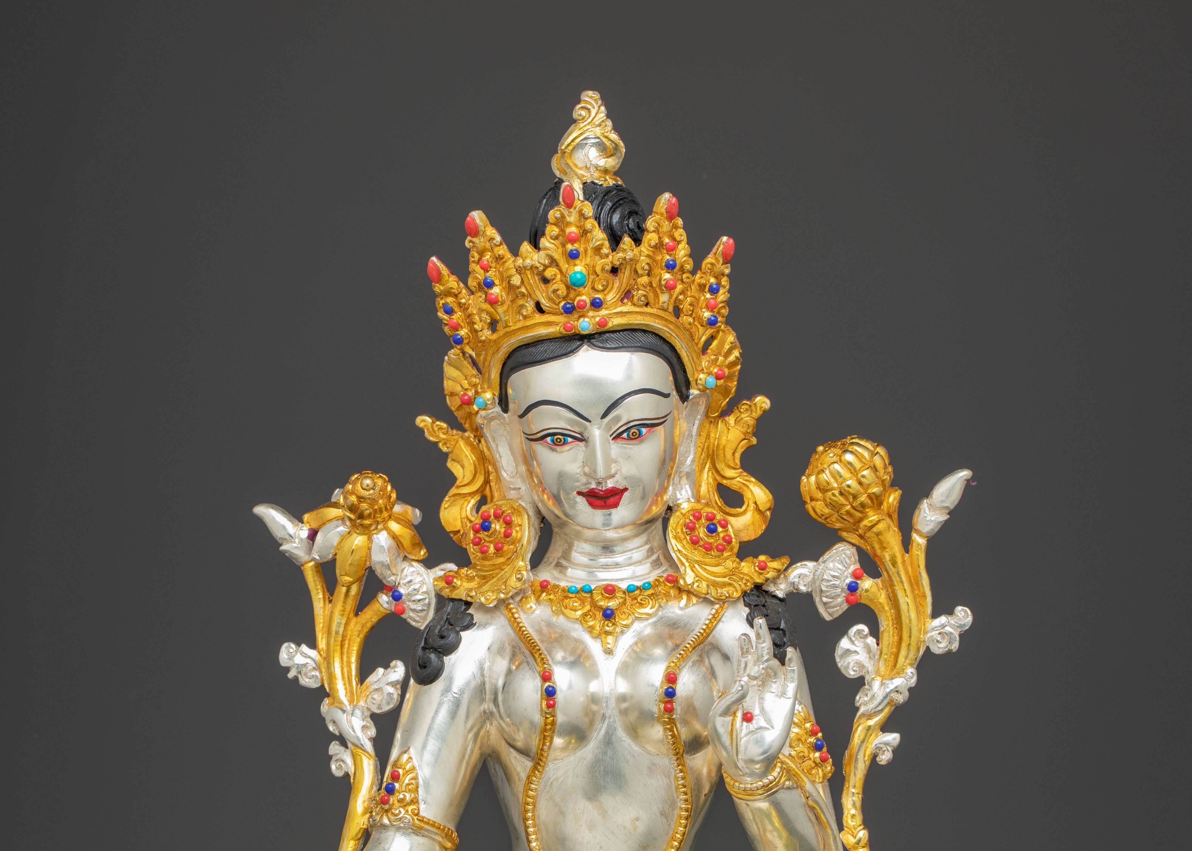39cm Green Tara Statue | Symbol of Prosperity and Protection