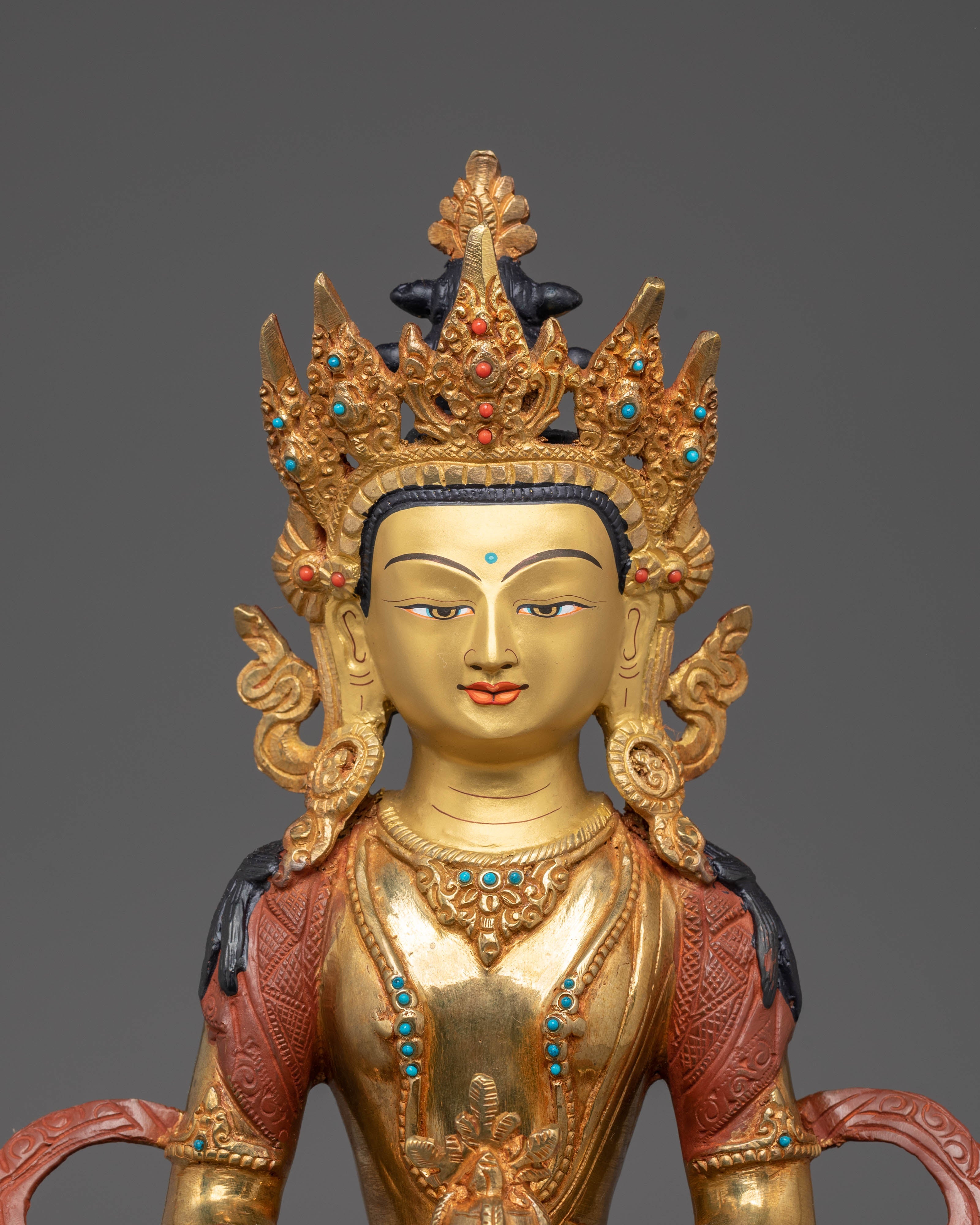 Spiritual Statue of Amitayus | Symbol of Infinite Life and Wisdom