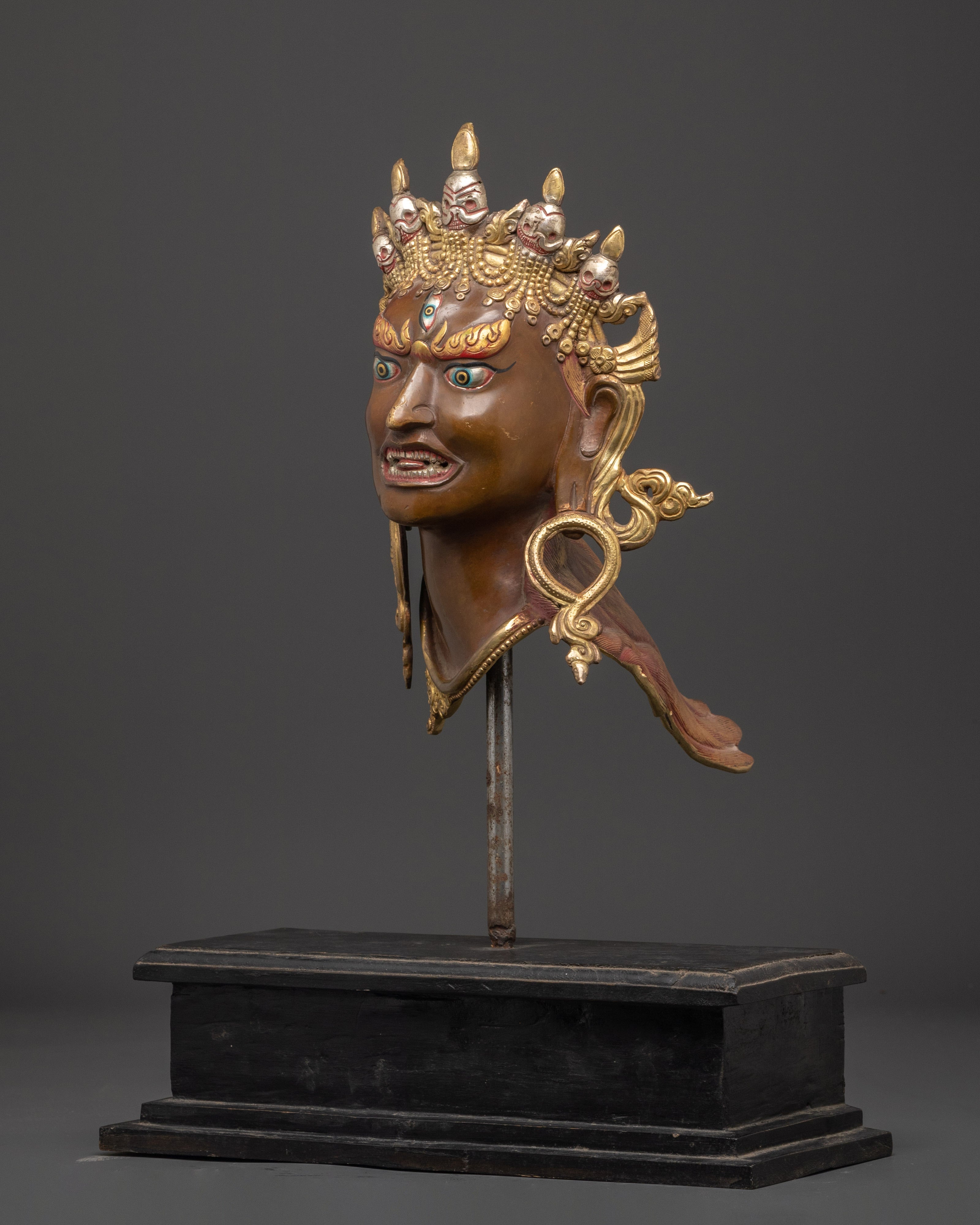 Wrathful Deity Head For Decor | Spiritual Altar and Home Artwork