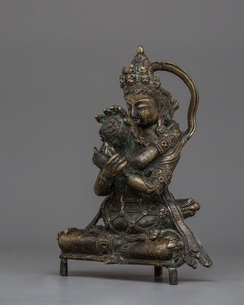 Chakrasamvara Buddhist Statue With His Consort | Sacred Buddhist Art for Meditation and Prayer Spaces