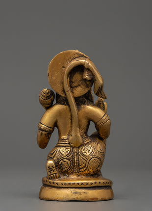 Brass Hanuman Statue | Strength & Devotion Decor