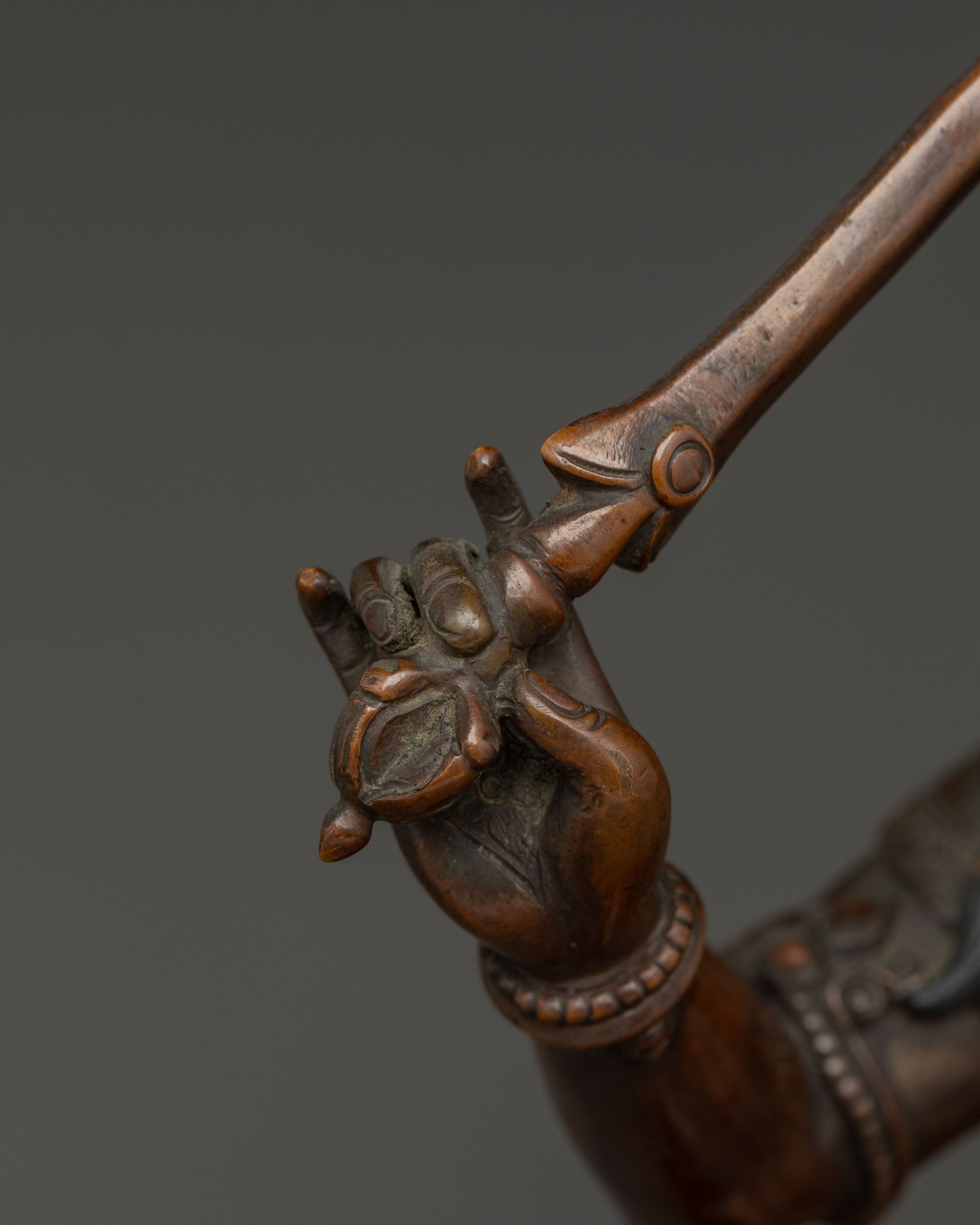 Handmade Copper Manjushri Statue | The Wisdom Bodhisattva