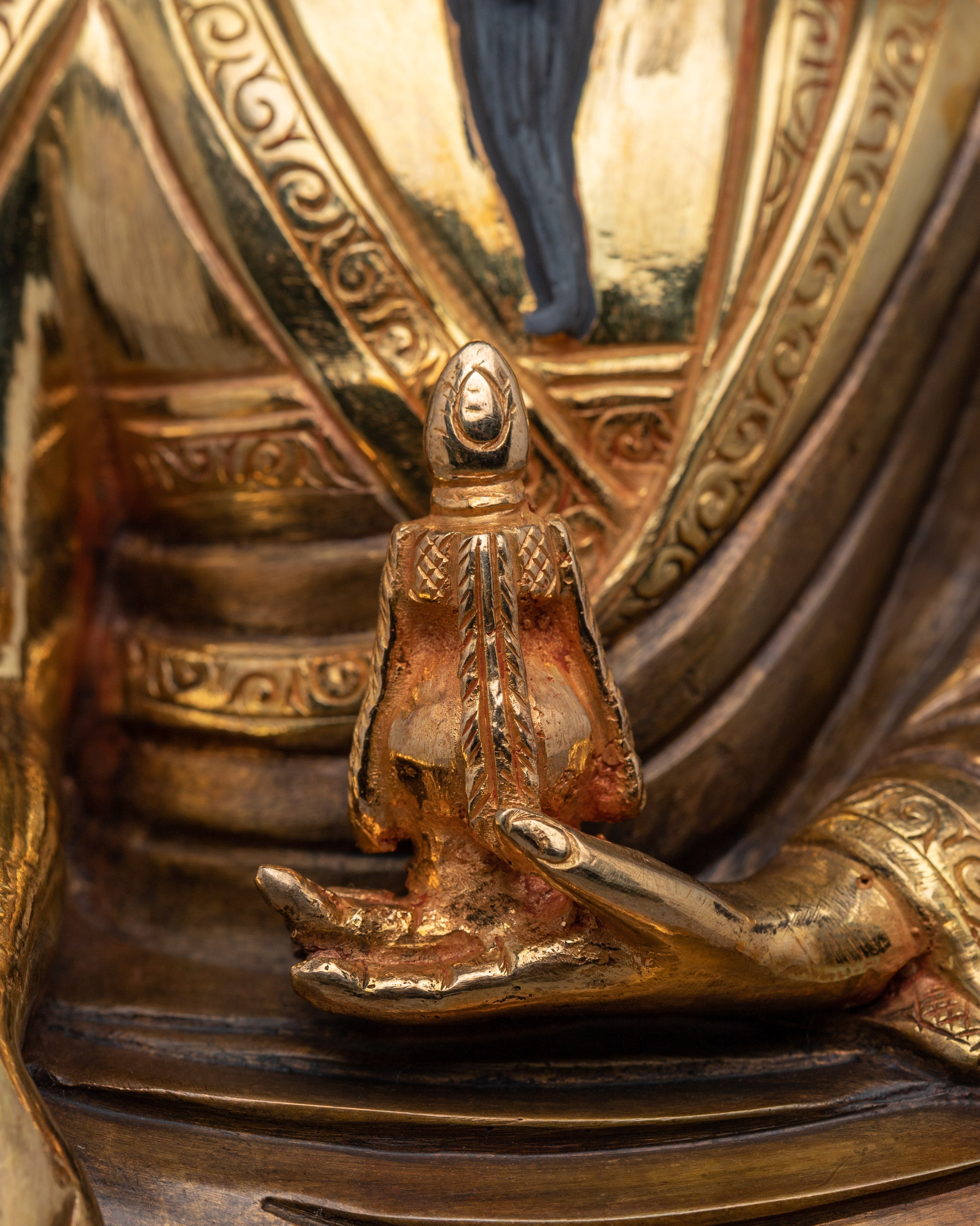 Vajrayana Master Guru Shapdum Sculpture | Tibetan Guru