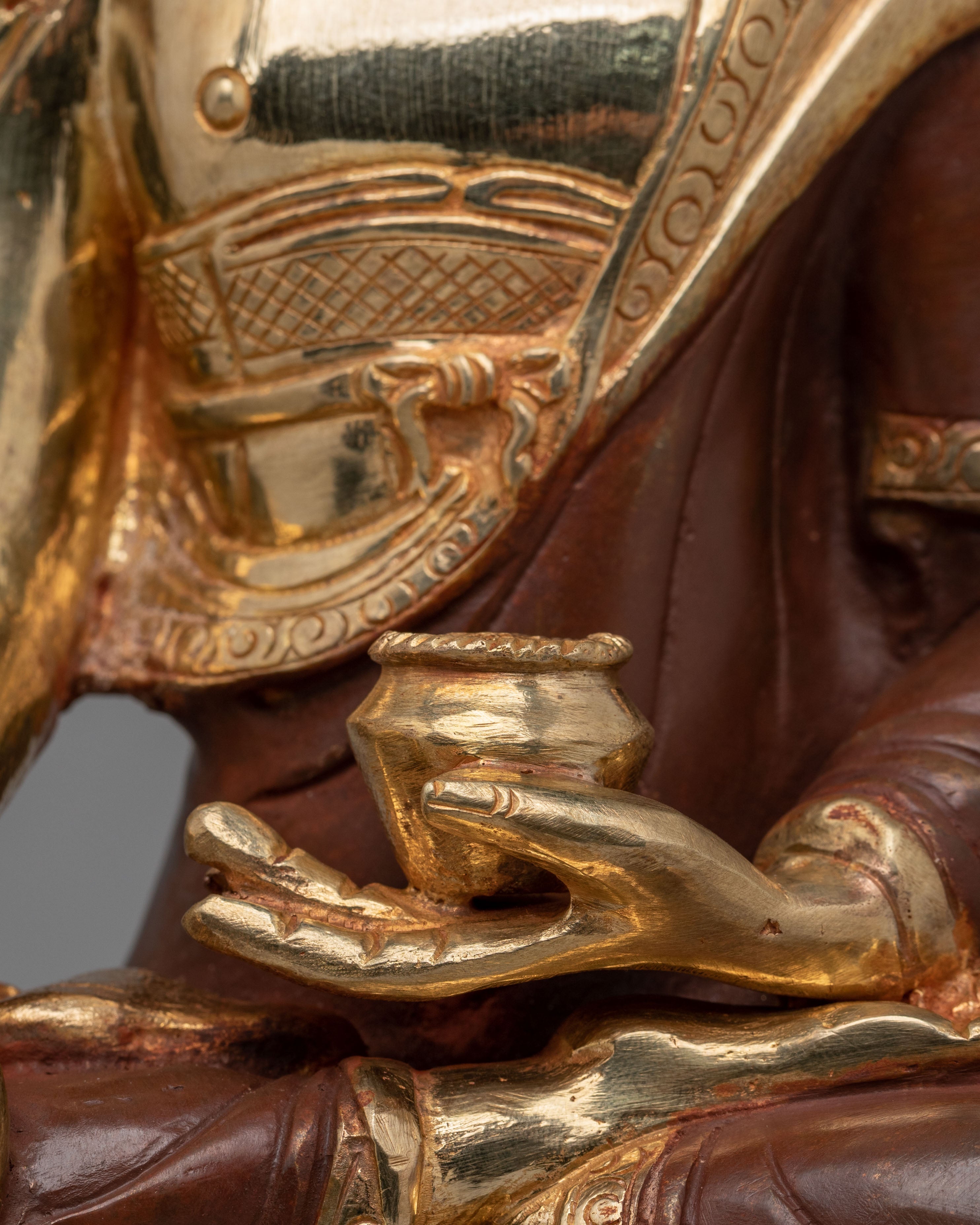 Shakyamuni Buddha Nepal Handmade Statue | Traditional Himalayan Artwork