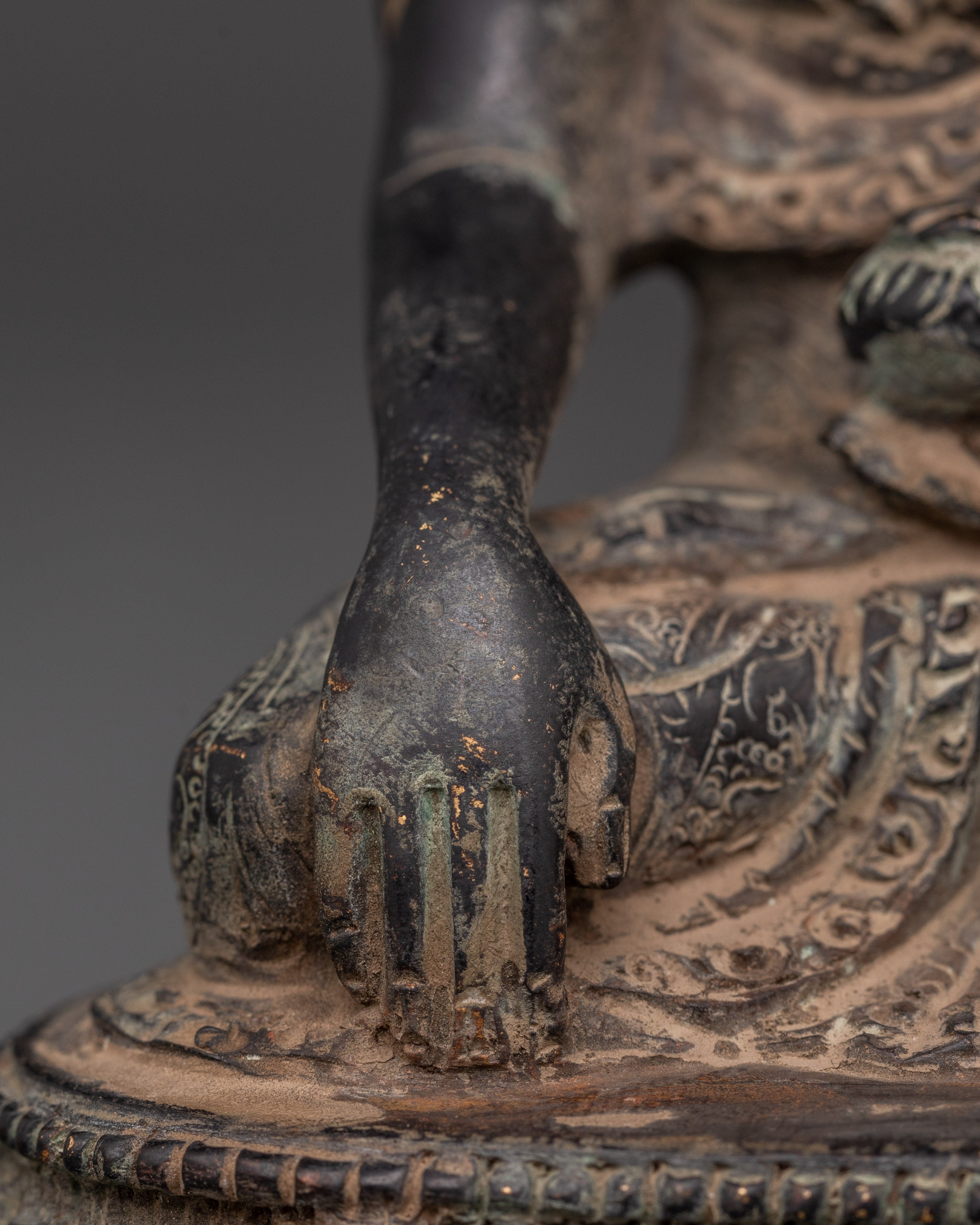 Shakyamuni Buddha Altar Statue | Handmade Buddhist Sculpture
