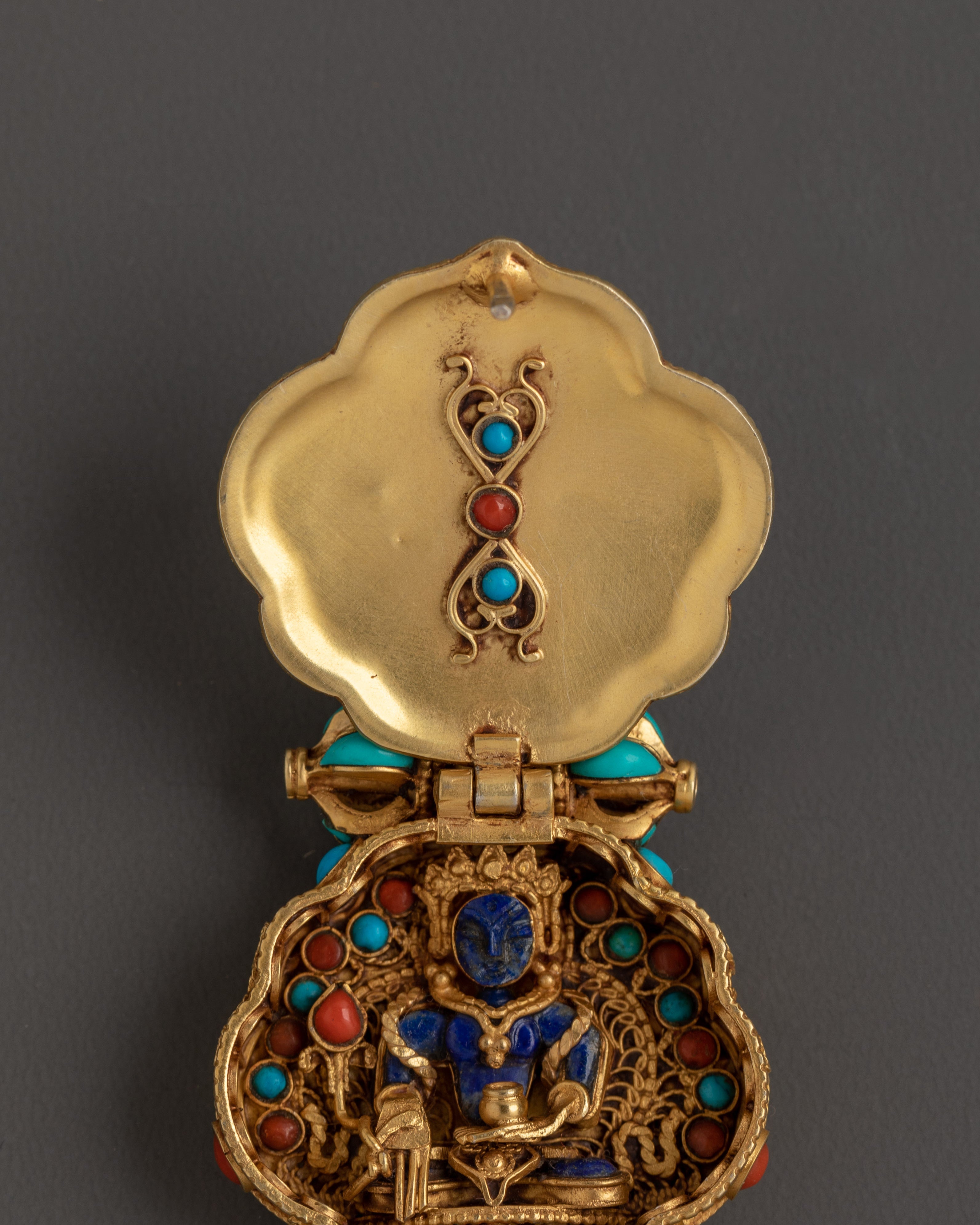 Sacred Tibetan Ghau Amulet Locket | Buddhist Prayer Box Pendant