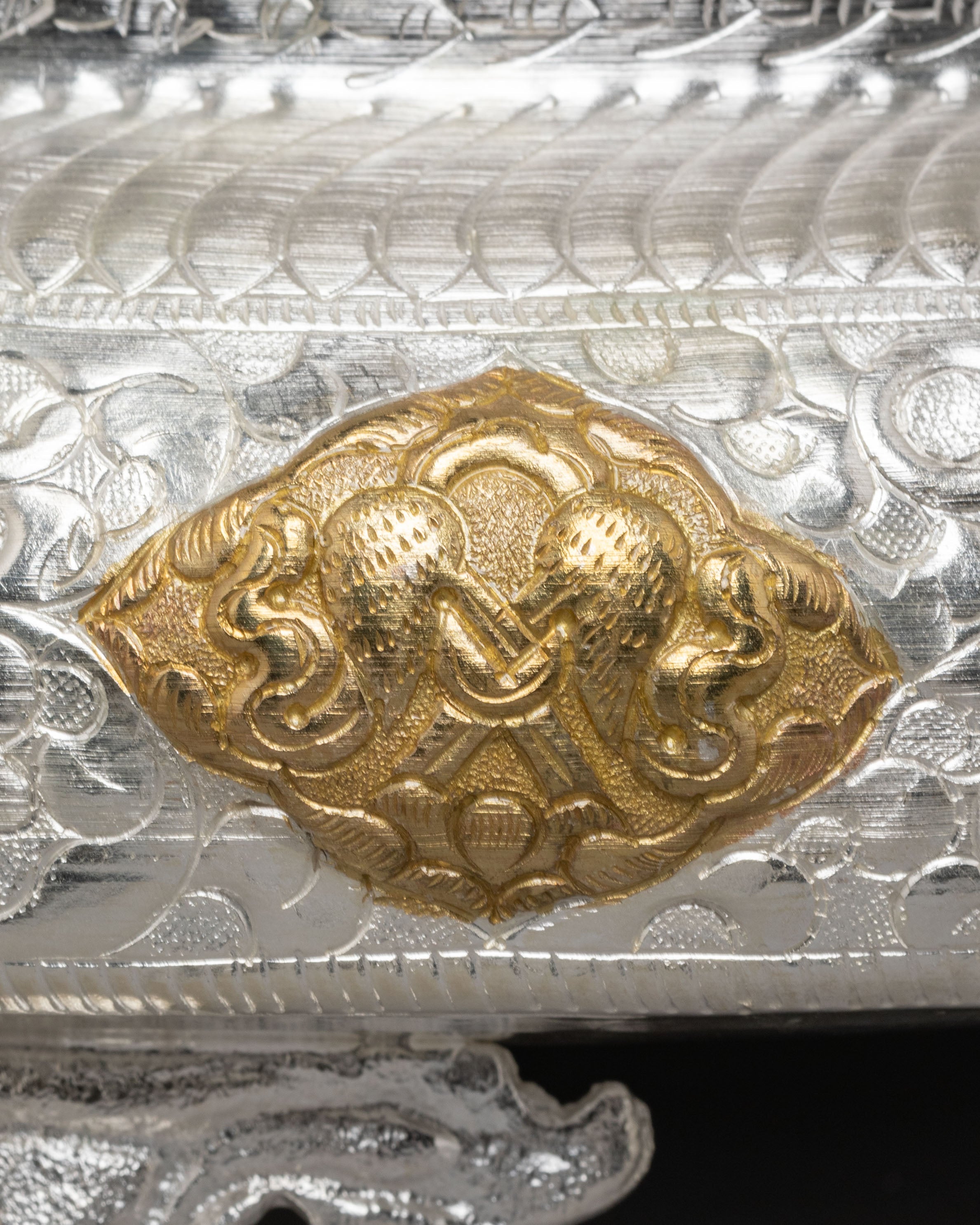 Handmade Spiritual Urli Bowl | Sacred Decorative Vessel with Vishva Vajra Design
