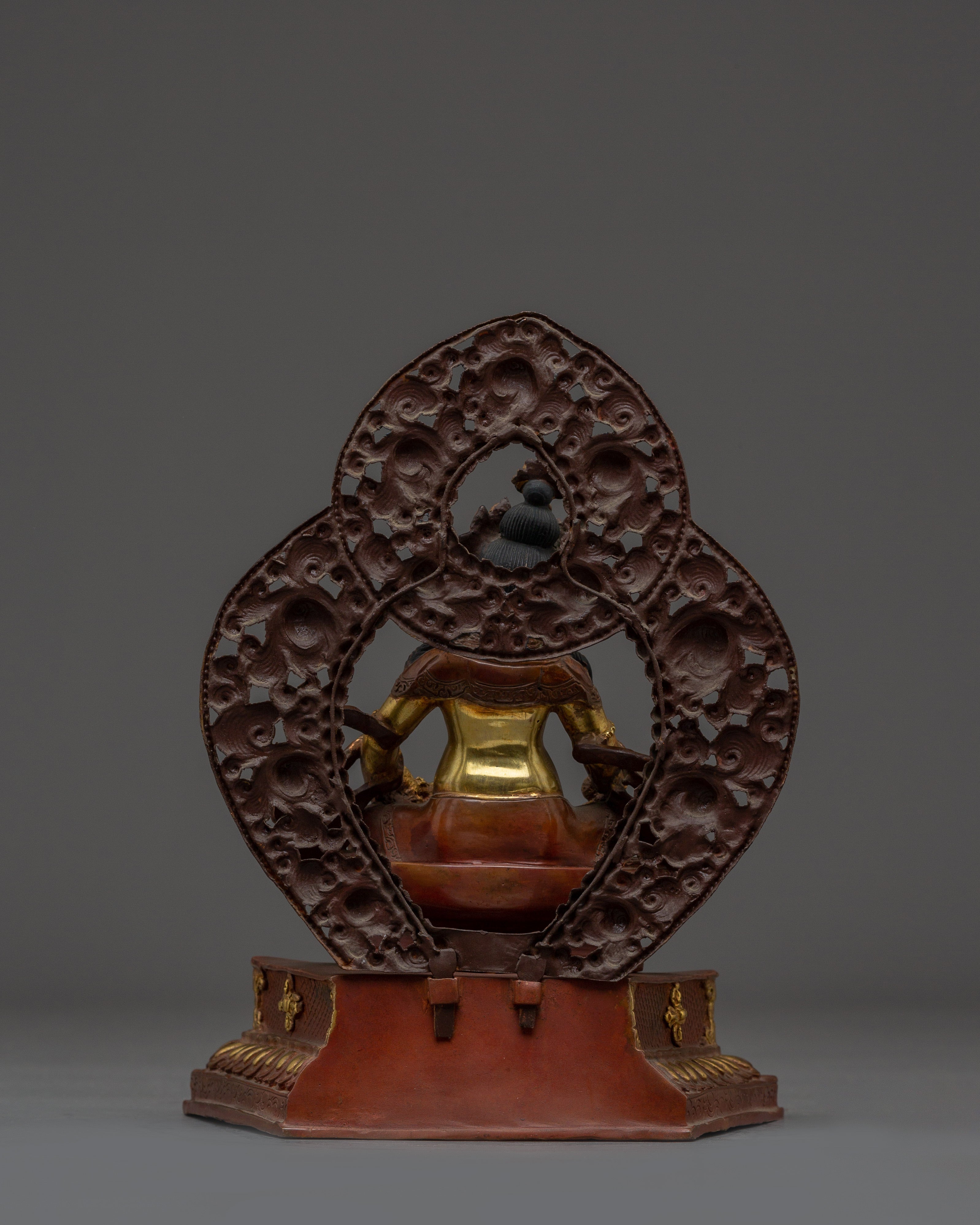 Dzambhala With Throne | Colorful Throne