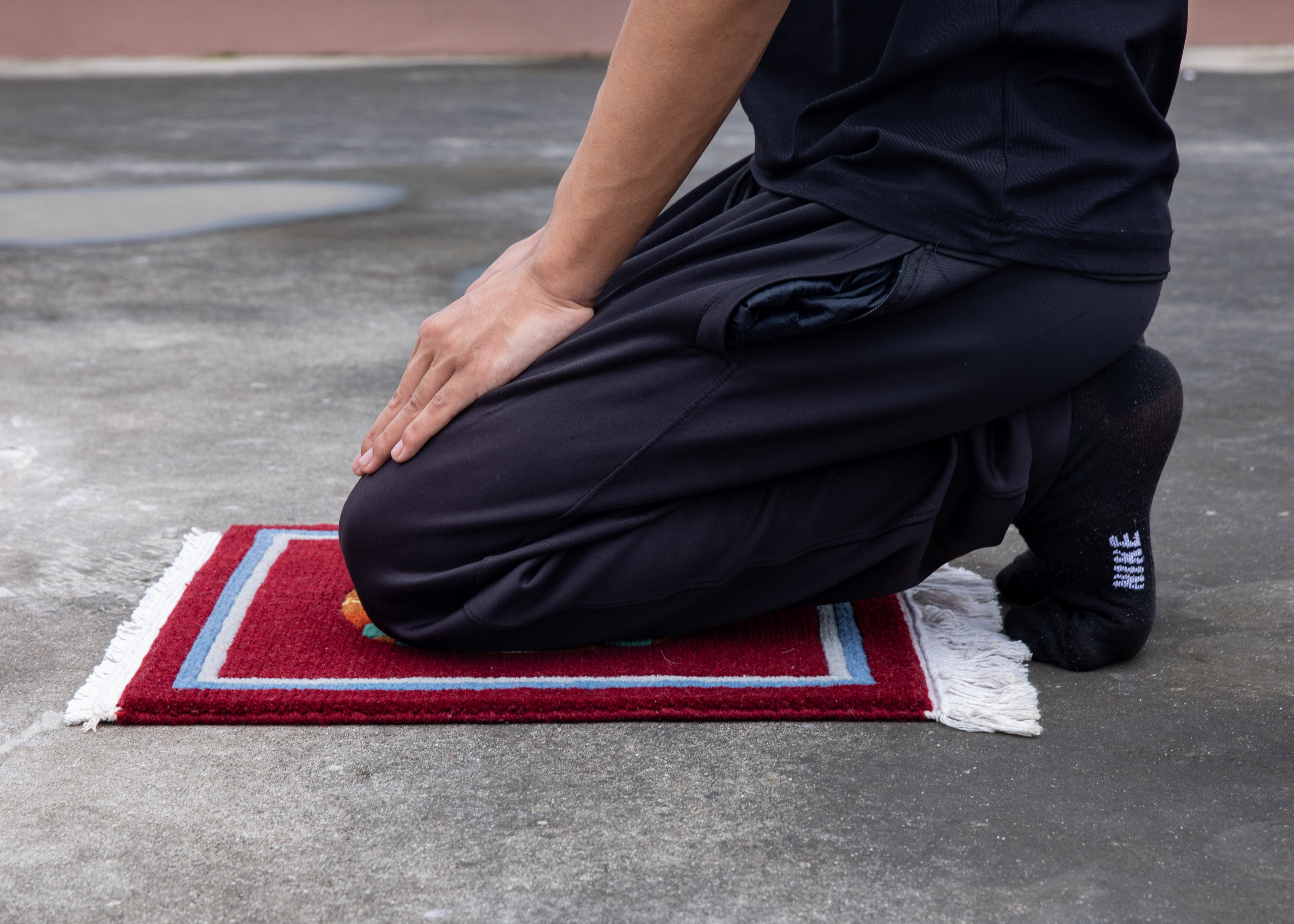 Handmade Meditation Chair Rug | Tibetan Wool Cushion Mat for Mindfulness Practice