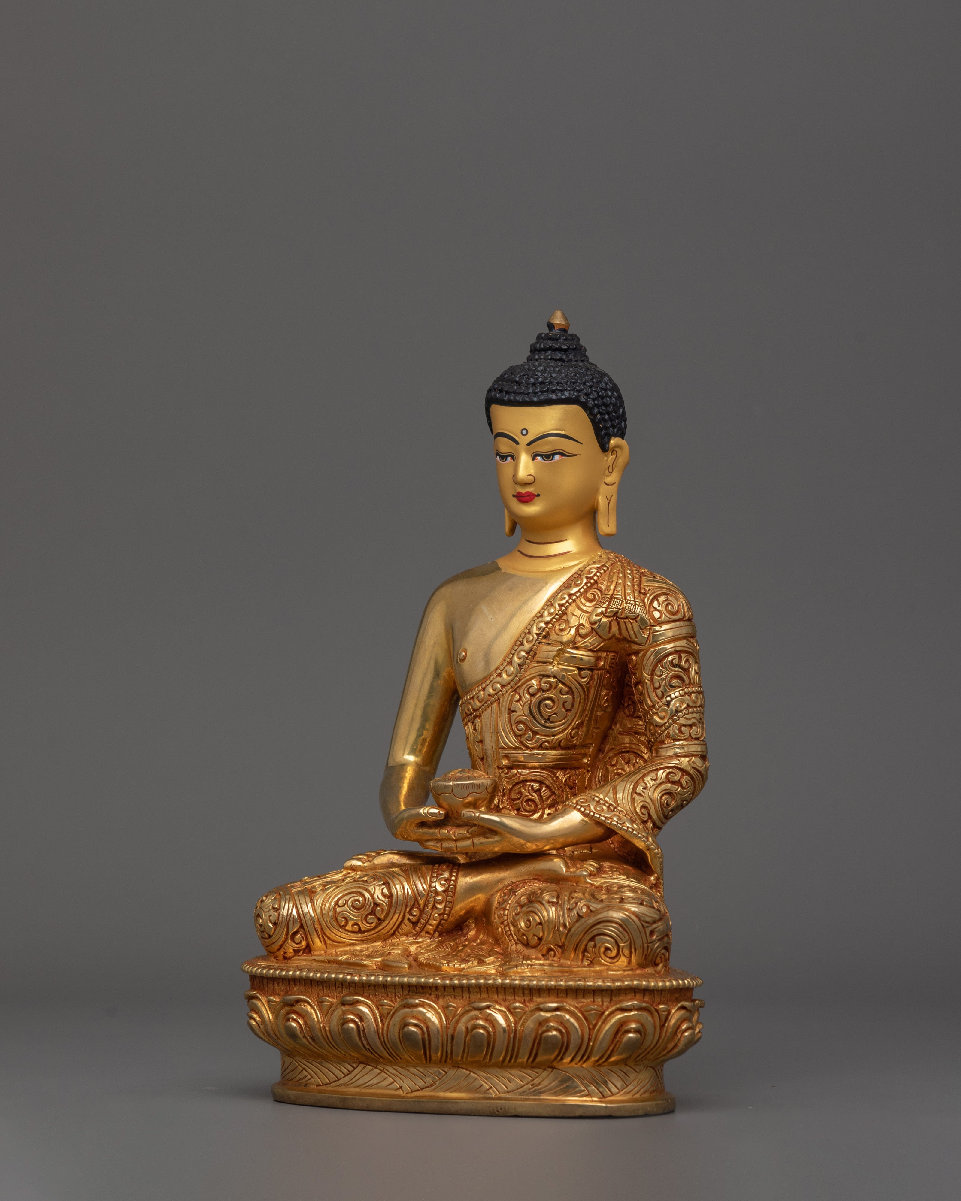 Handcrafted Statue of Buddha Amitabha | Buddha of Infinite Light and Spiritual Awakening