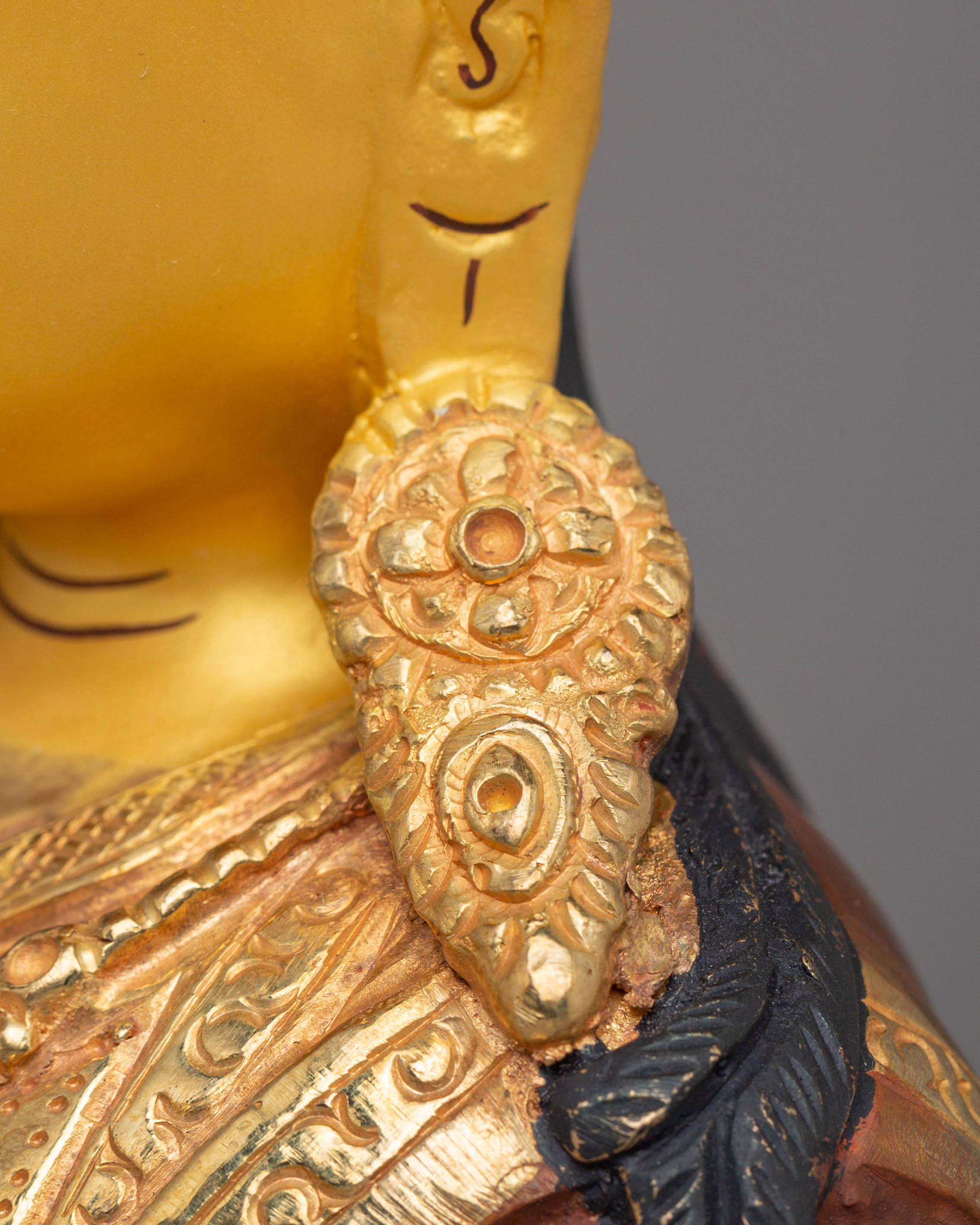 Handmade Golden Statue of Padmasambhava