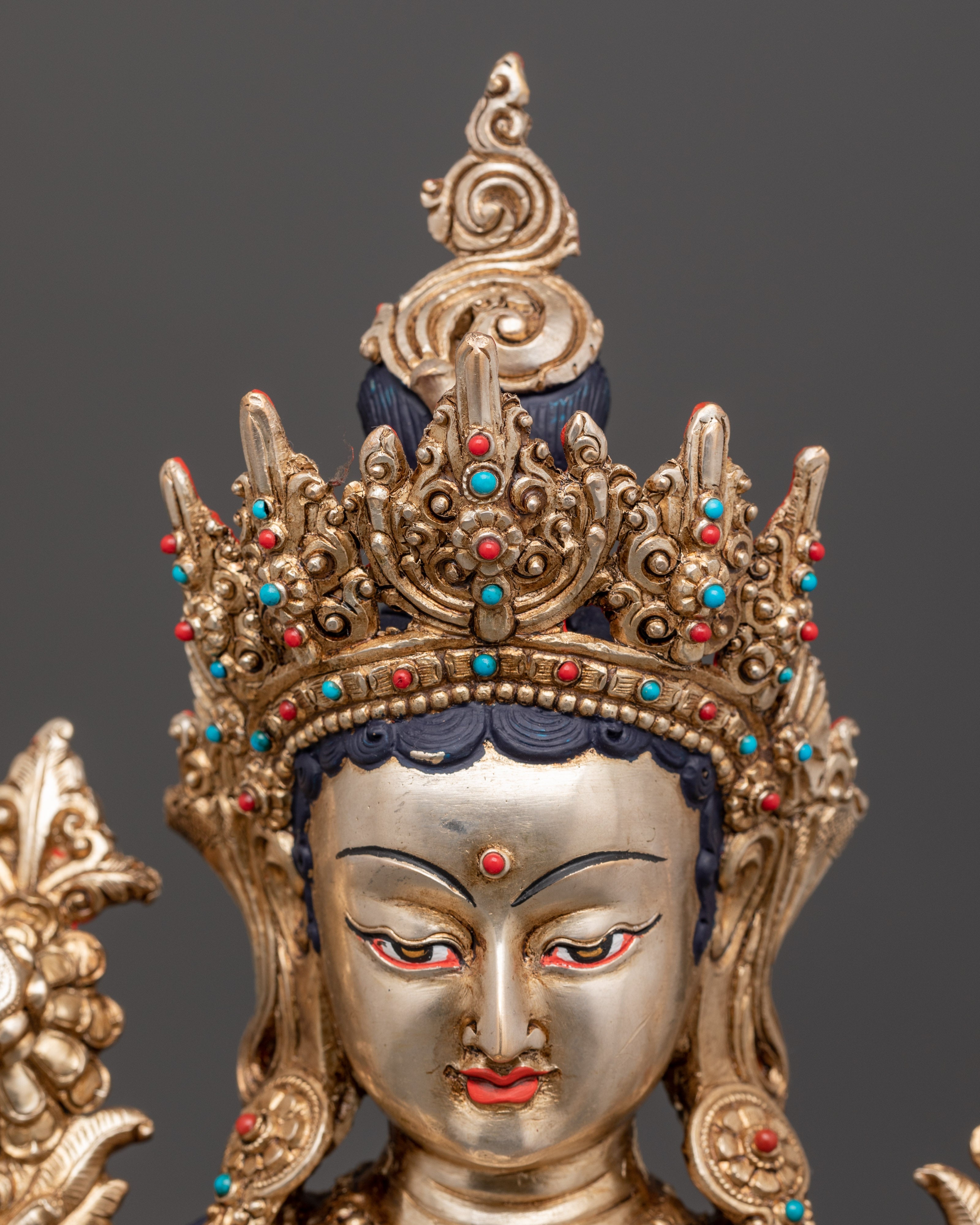 Sacred Green Tara Sculpture for Healing | Buddhist Goddess