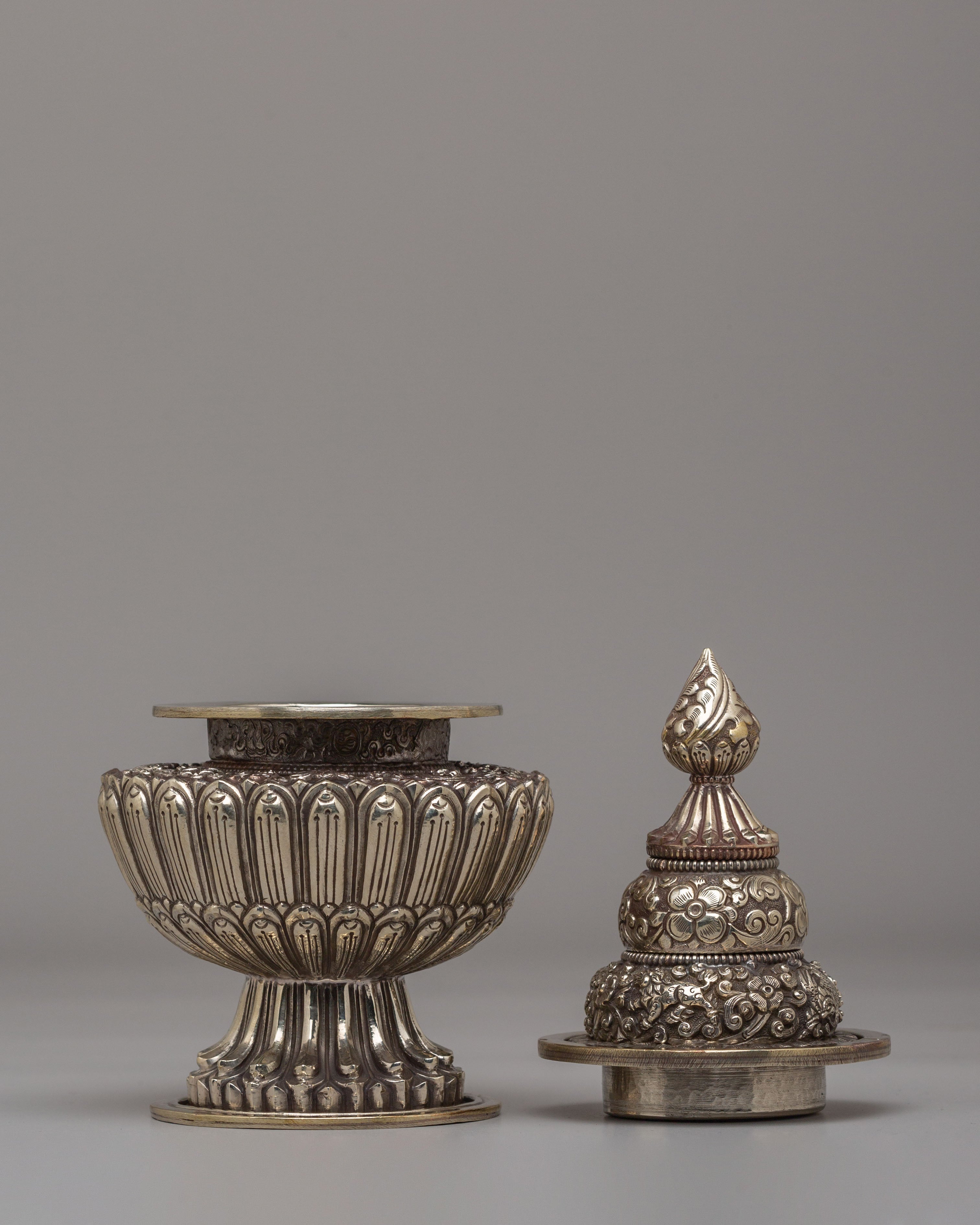 Sacred Buddhist Offering Rice Pot | Symbol of Prosperity