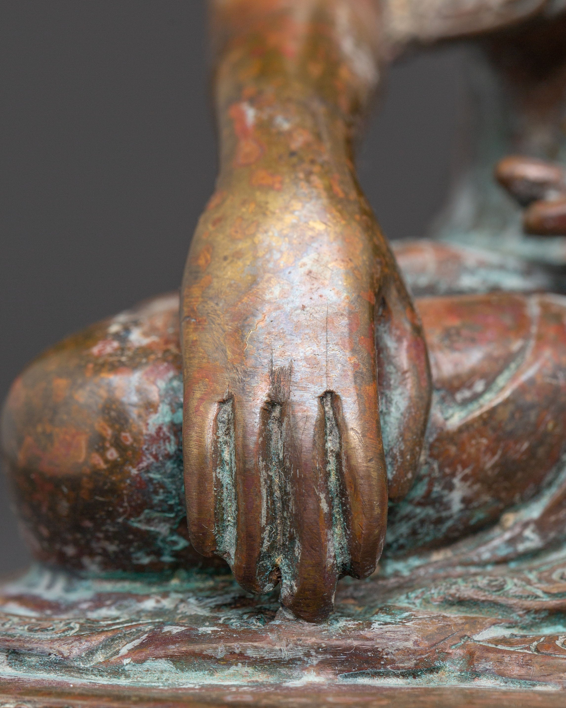 Sacred Statue of Buddha Shakyamuni | Copper Buddhist Sculpture