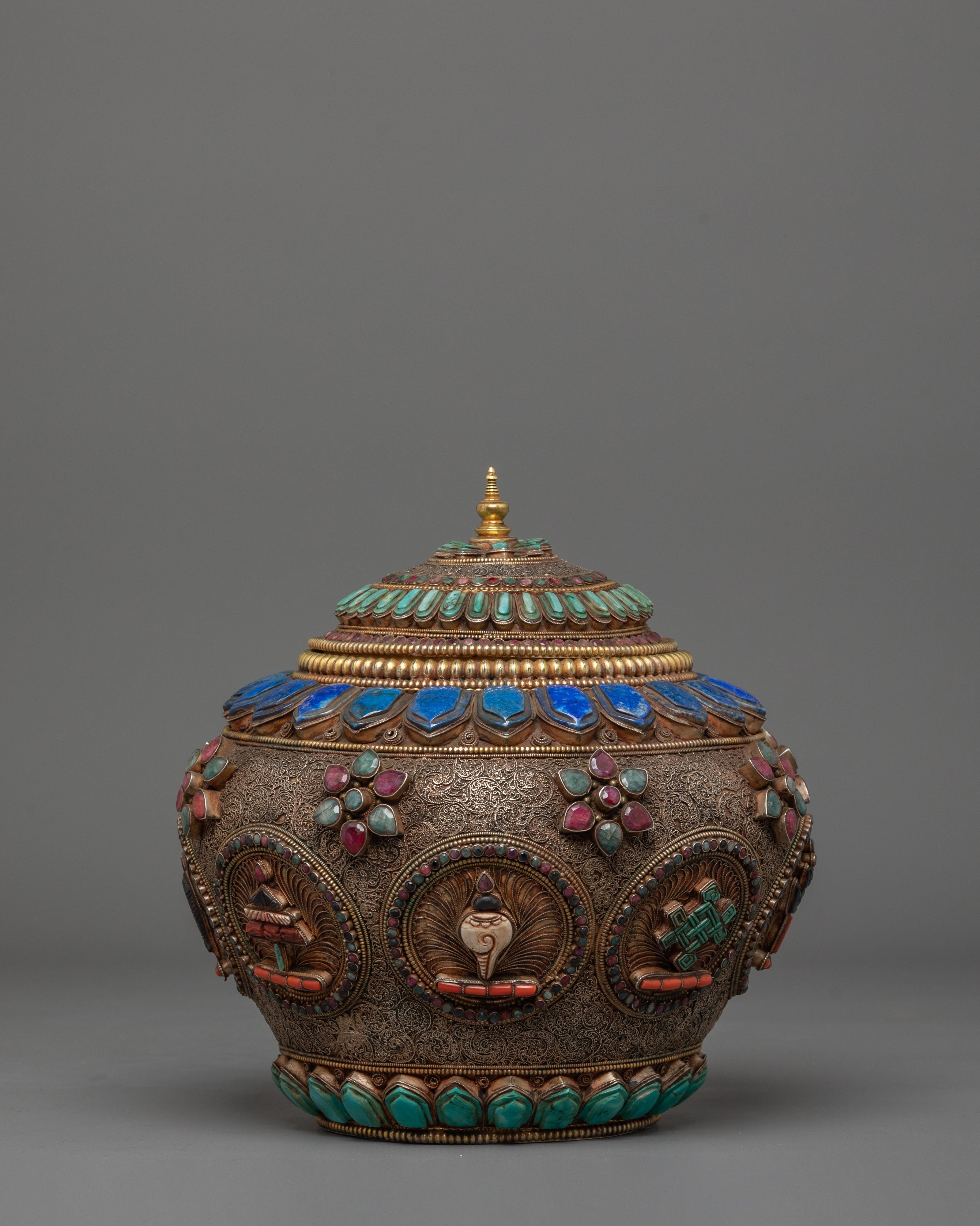 Tibetan Buddhist Dhupur Rice Pot