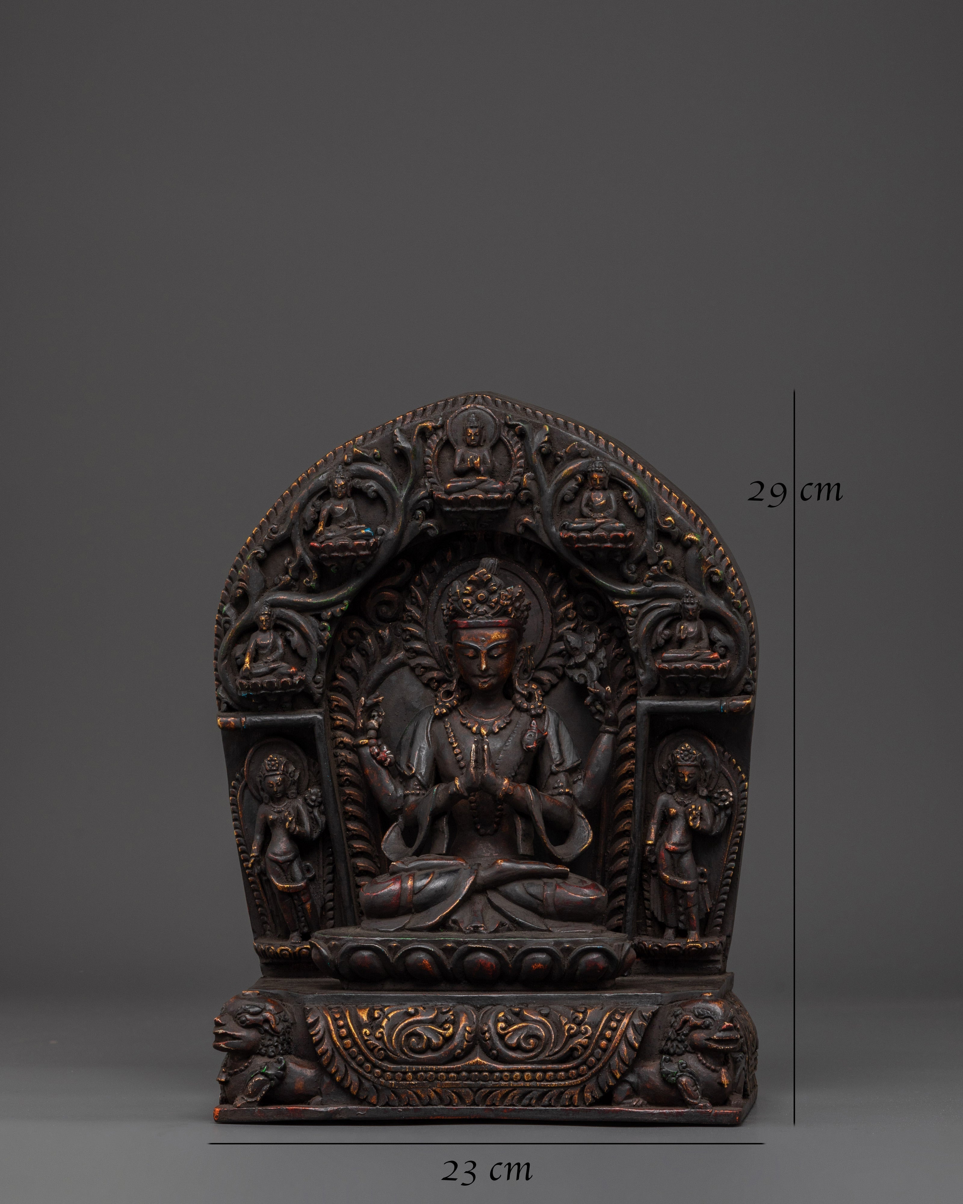 Divine Compassionate Deity Chenrezig Sculpture | Symbol of Boundless Compassion