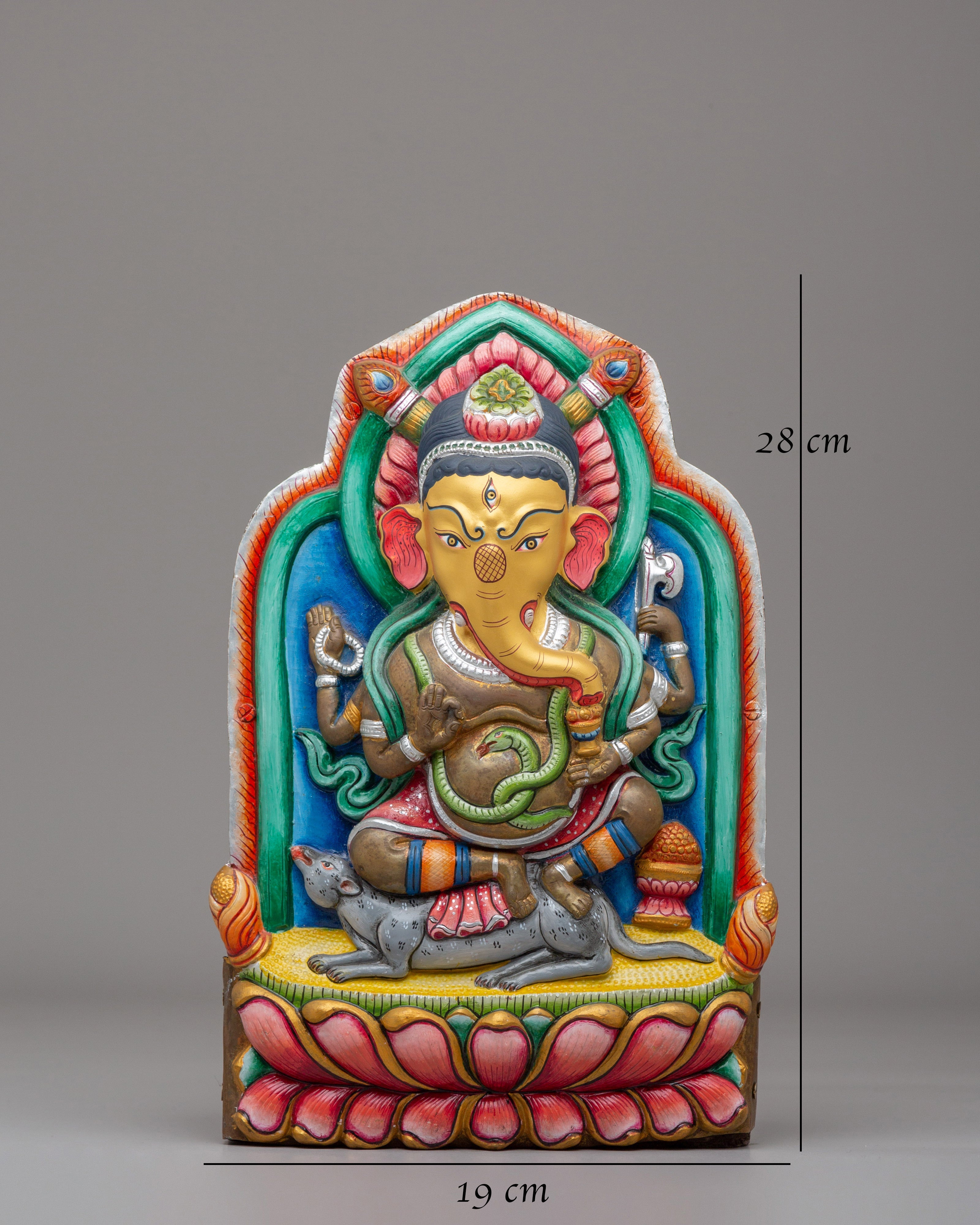 Handmade Ganesh Home Decor Statue | Hindu Elephant God Sculpture