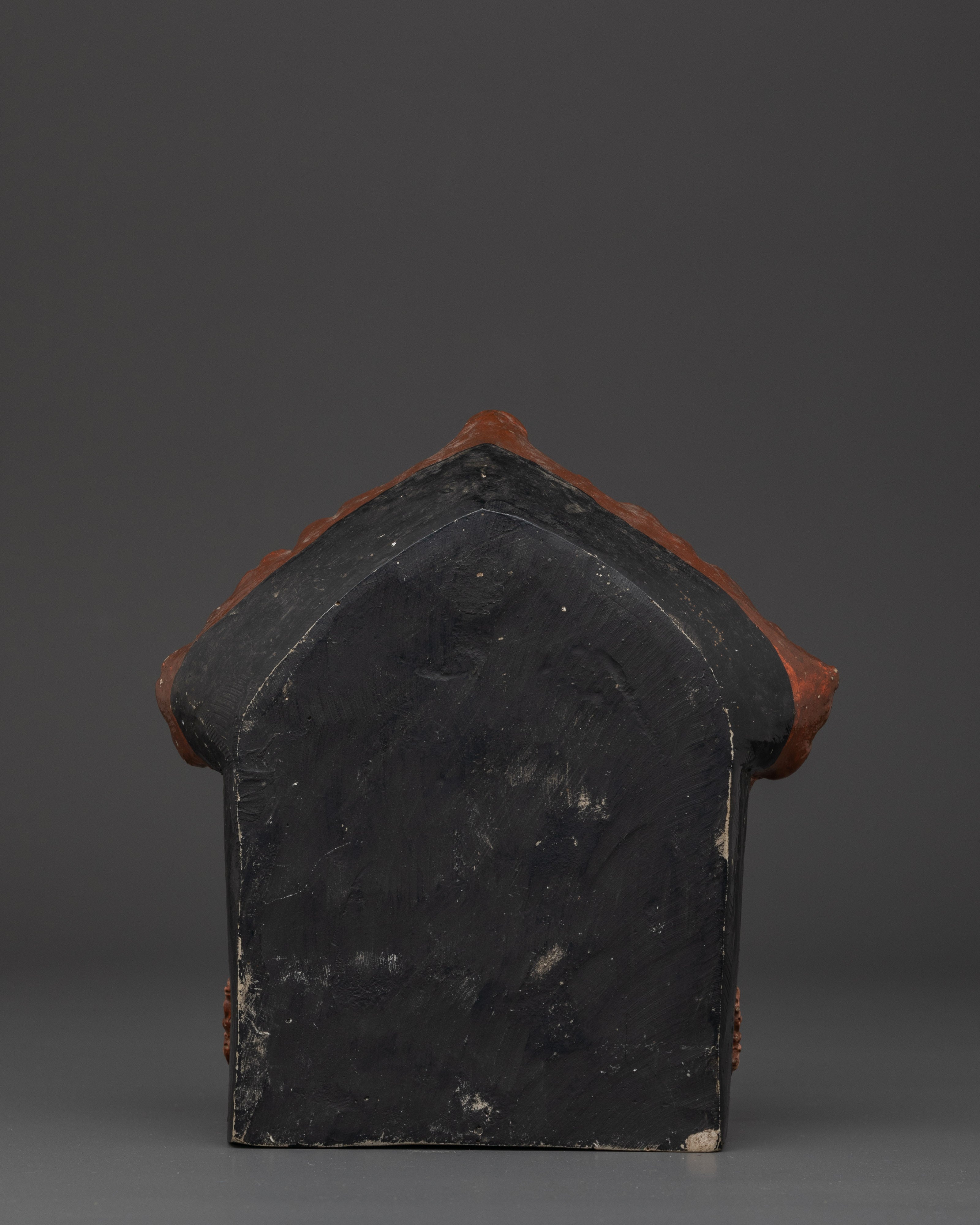 Handcrafted Altar Box with Buddha Statue | Wooden Meditation Shrine, Spiritual Decor