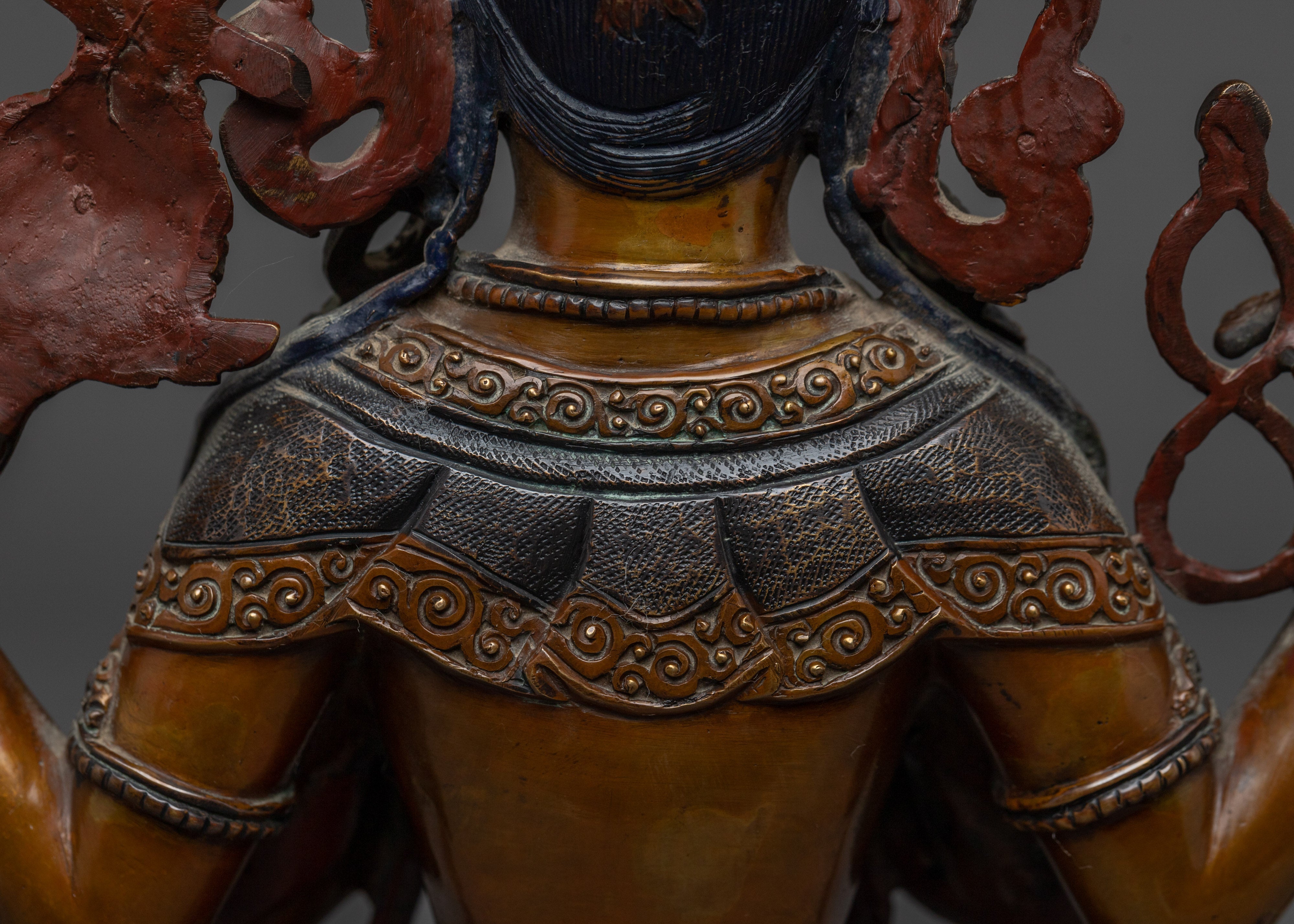 Handcrafted Chenrezig Bodhisattva statue | Symbol of Compassion and Wisdom