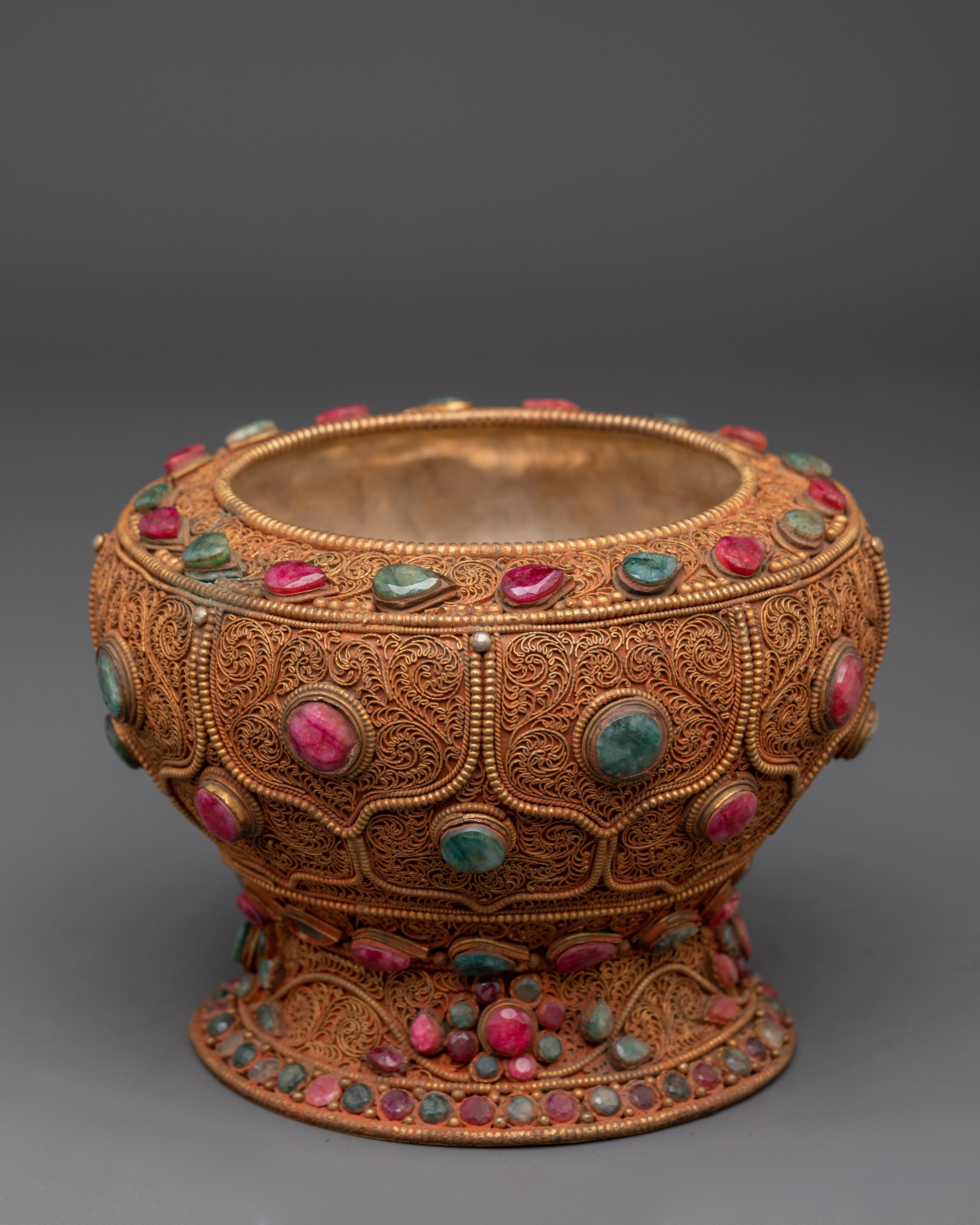 Rice Pot for Altar | Tibetan Meditation Decor
