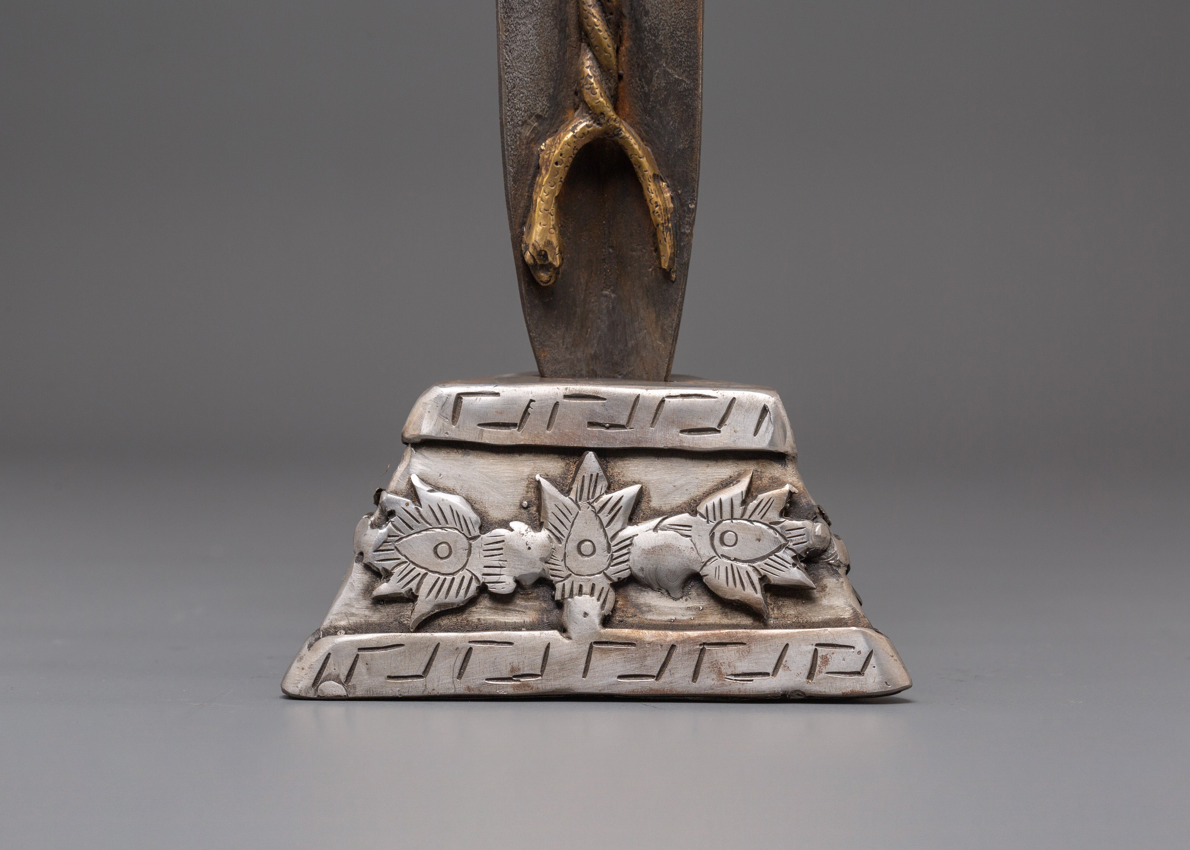 Sacred Buddhist Protective Phurba | Iron & Bronze Ritual Dagger