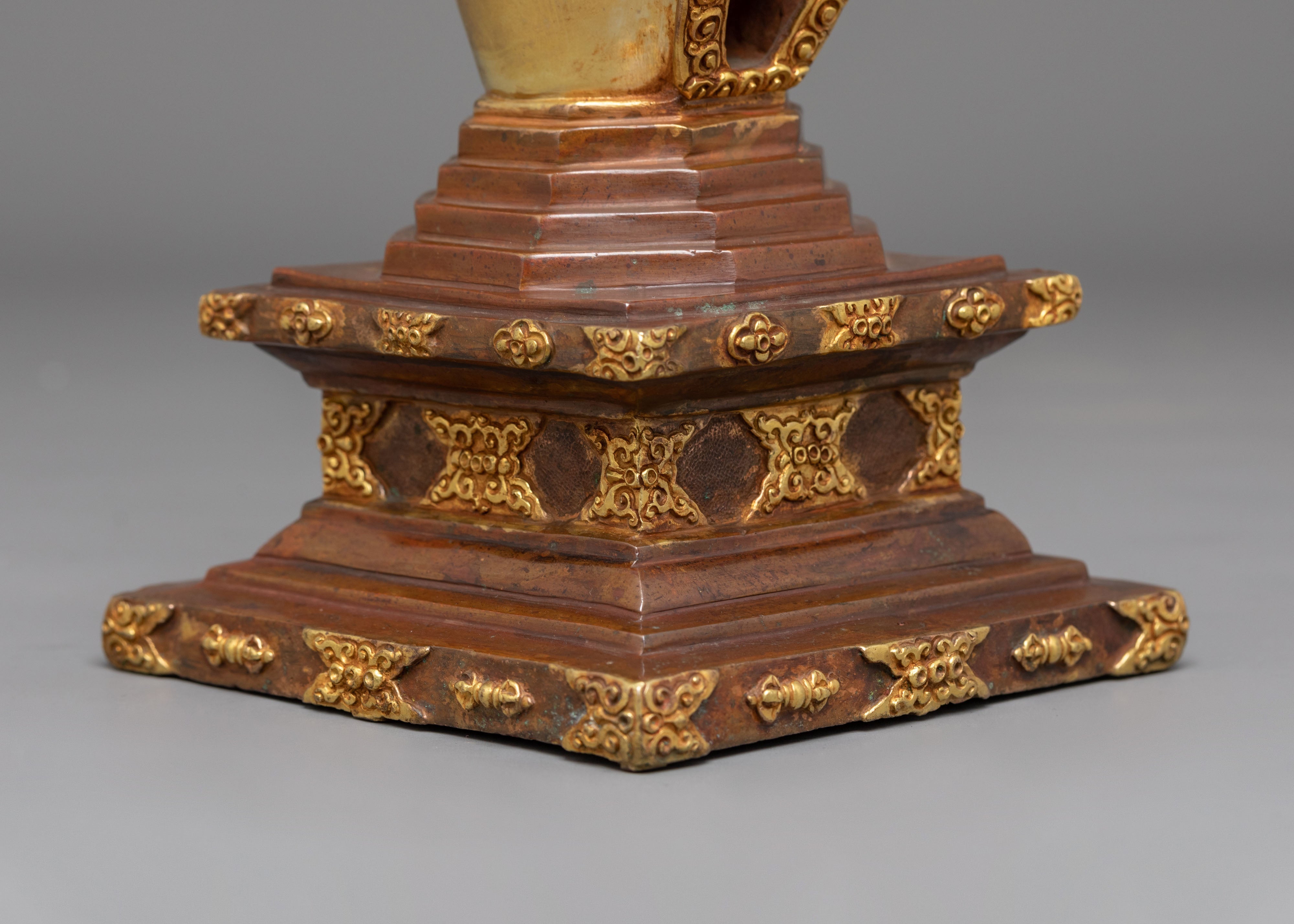 Tibetan Sacred Reliquary Stupa | Himalayan Buddhist Shrine