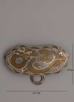 Tibetan Belt Buckle | Traditional Artisan Design with Intricate Detailing