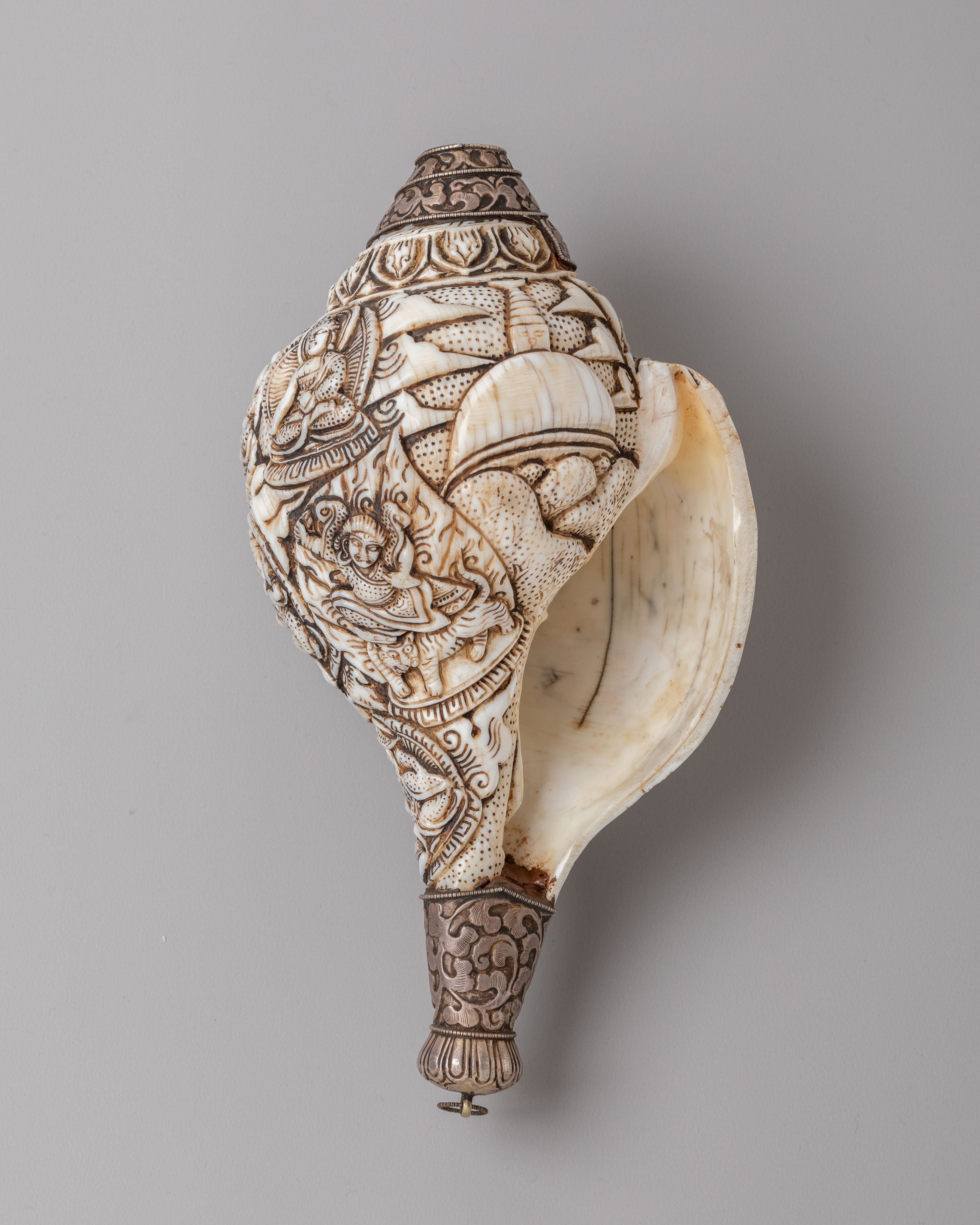 Guru Rinpoche Conch Shell | Tibetan Buddhist Ritual Tool