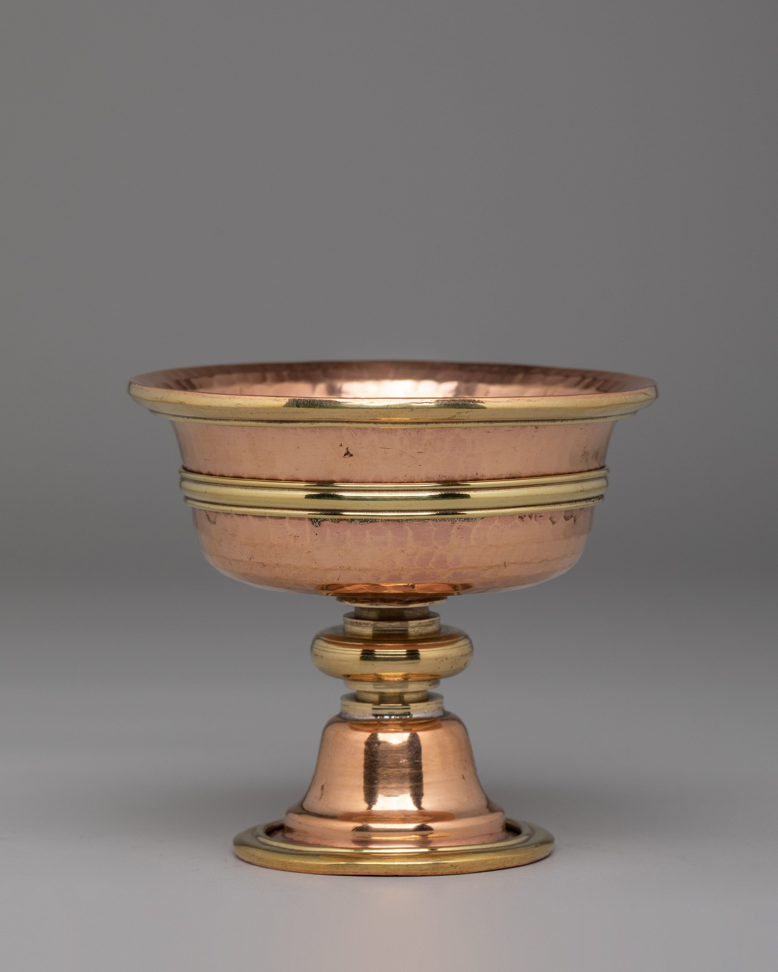 Butter Lamp Set For Spiritual Practice | Copper & Brass Butter Lamps
