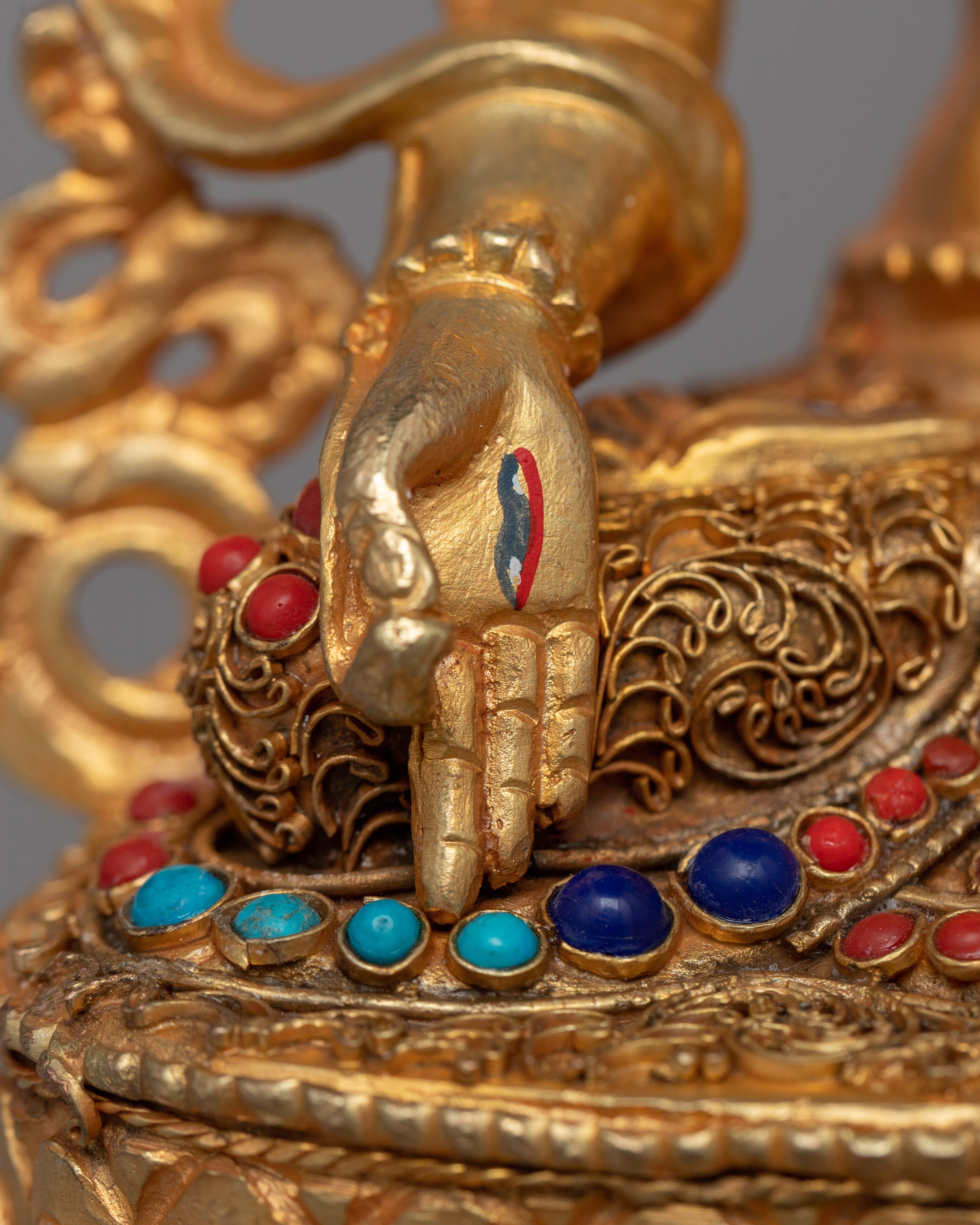 Copper White Tara Statue | Handmade Tibetan Statue for Blessings & Devotion