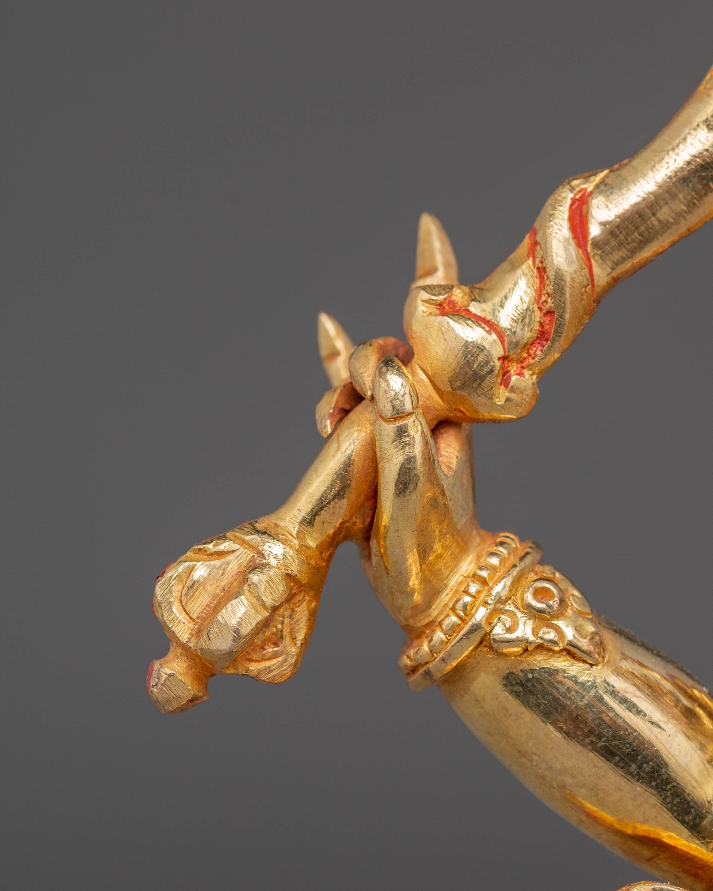 Wrathful Black Manjushri Statue | Tibetan Buddhist Deity of Wisdom