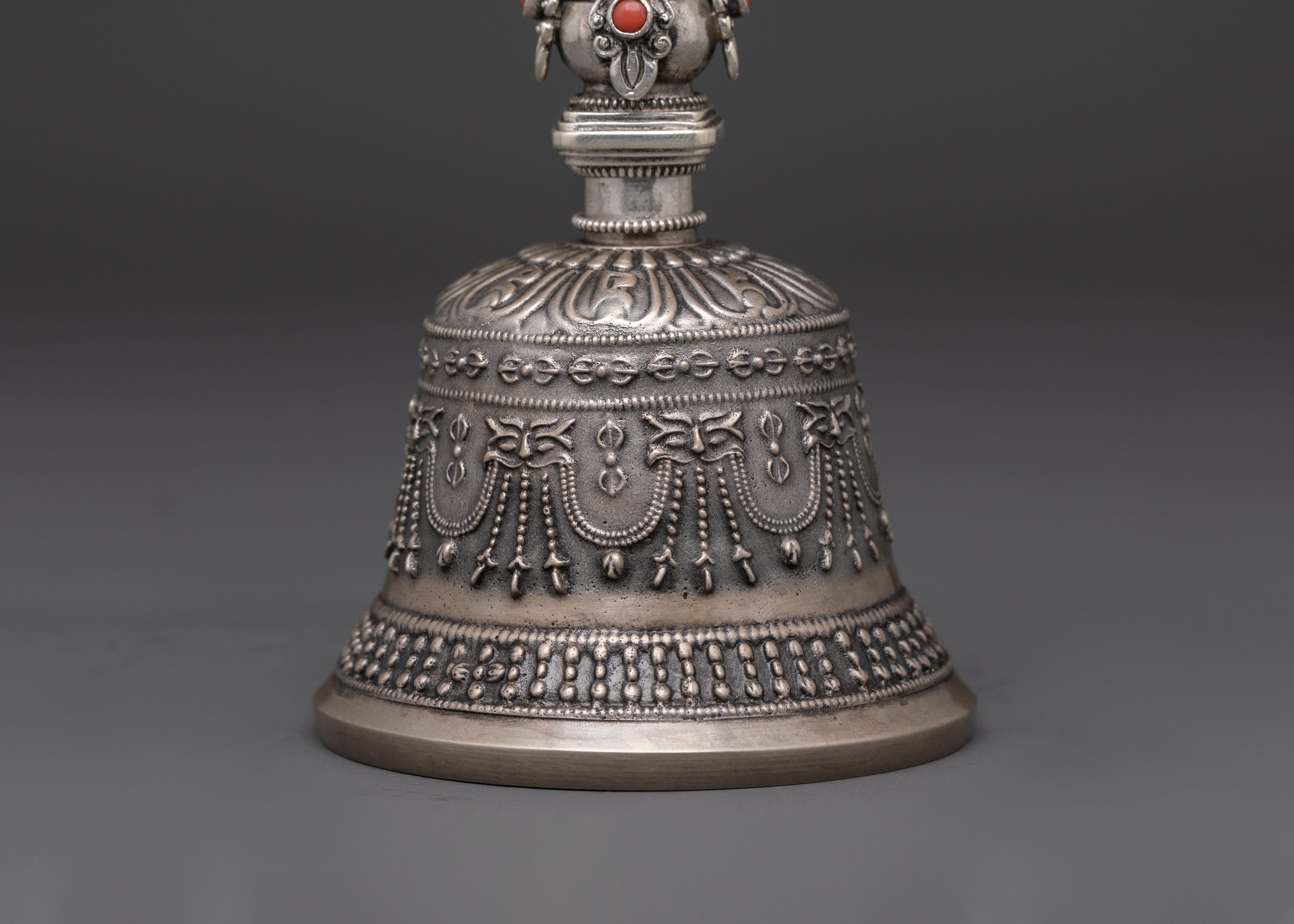 Silver Vajra Bell for Altar | Altar and Meditation