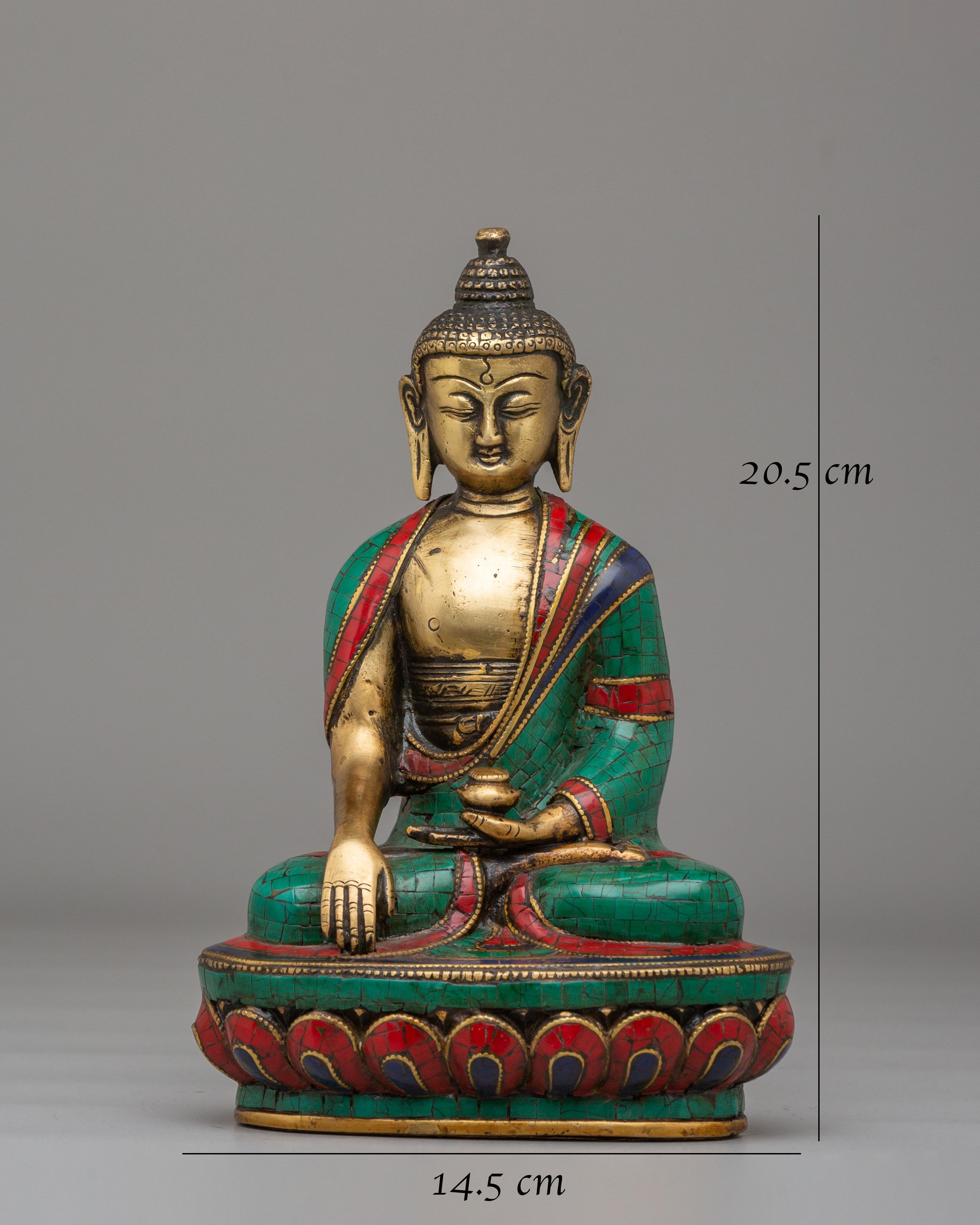 Sacred Shakyamuni Buddha Meditation Statue | Handcrafted Brass Sculpture for Spiritual Enlightenment