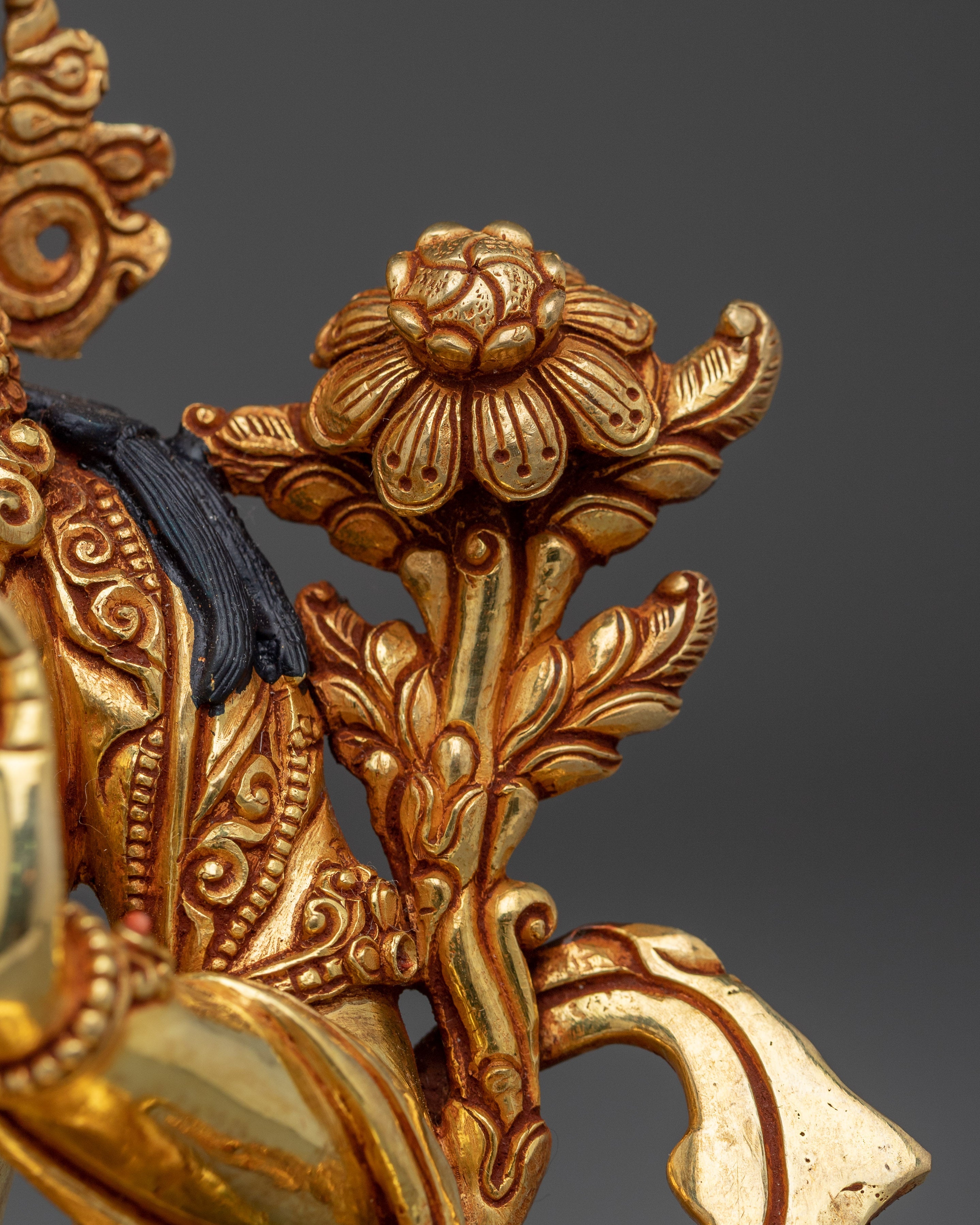 Female Buddha Sculpture of Green Tara | Peaceful Tara