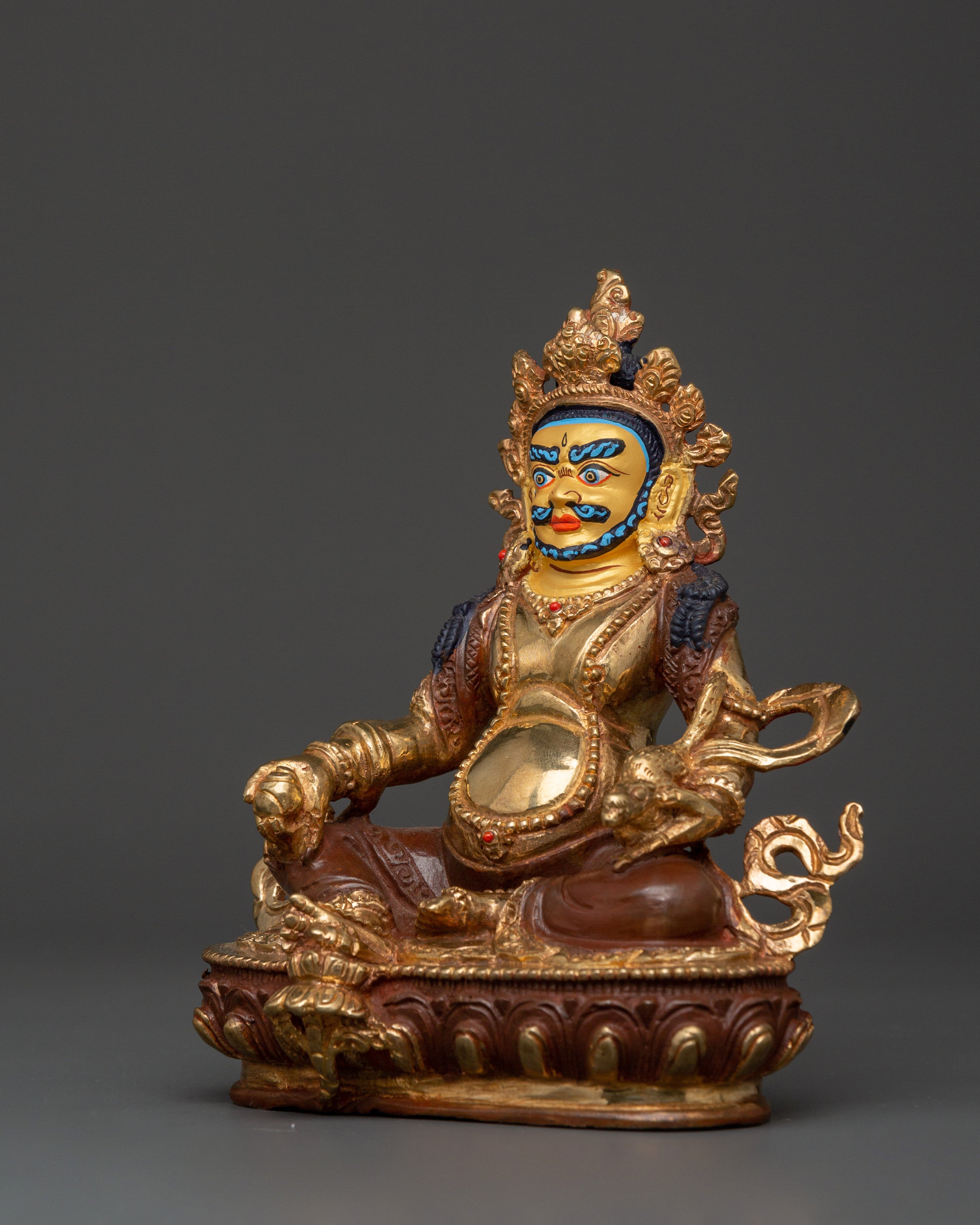 Sacred Money Deity Dzambhala Statue | Tibetan Wealth God
