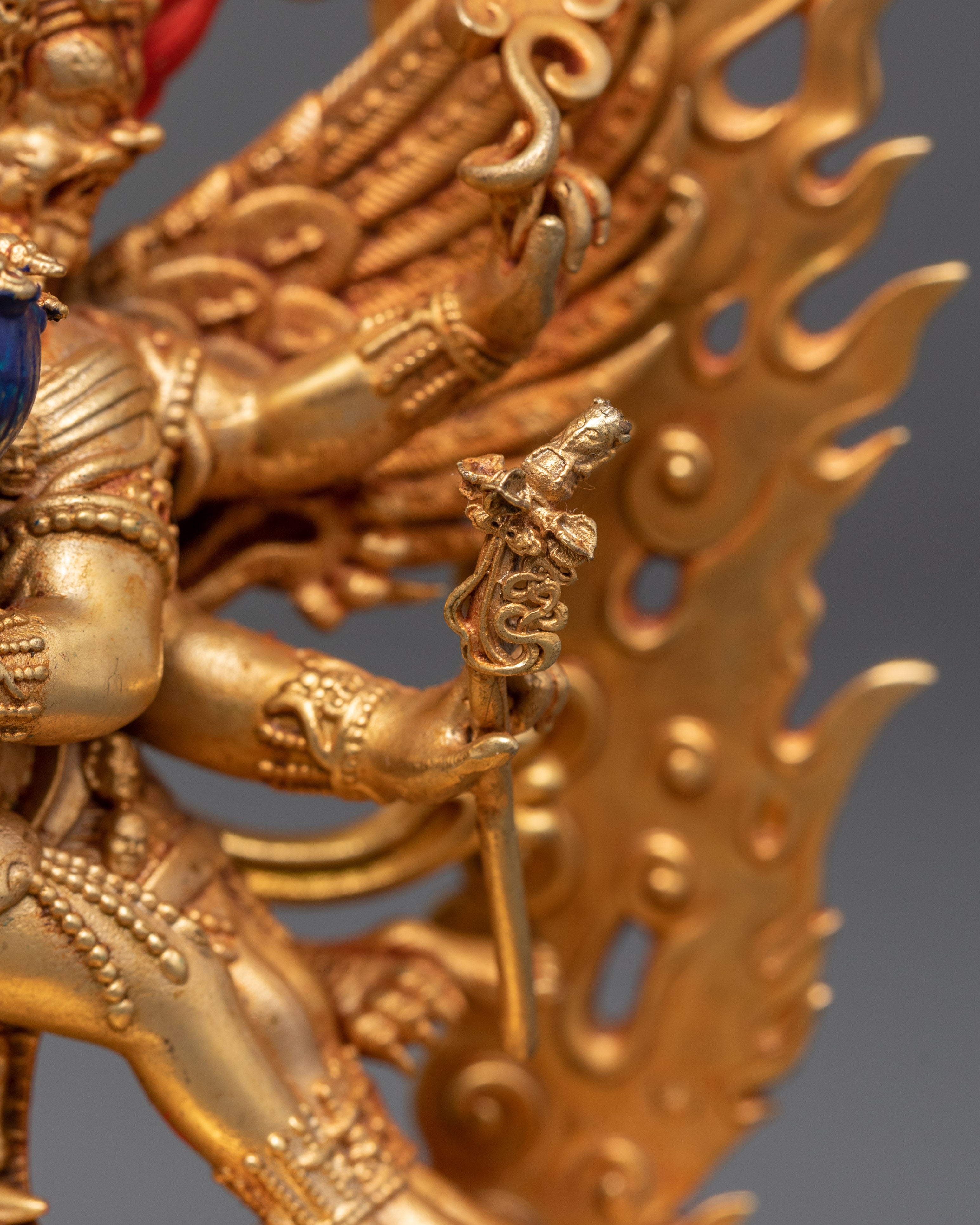 Tibetan Buddhist Vajrakilaya with Consort Sculpture | A Sacred Protector Deity