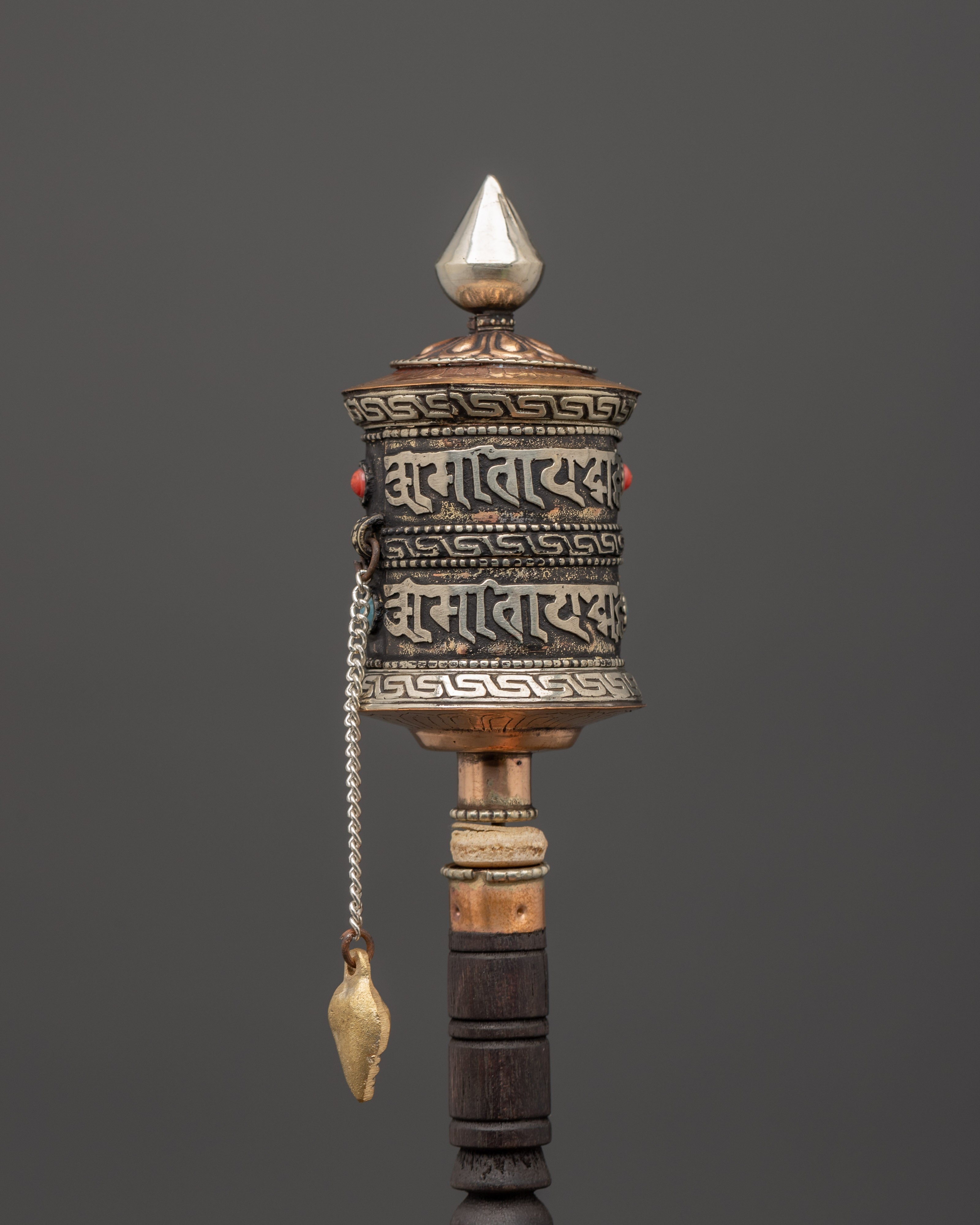 Handheld Tibetan Prayer Wheel | Spiritual Mantra Practice