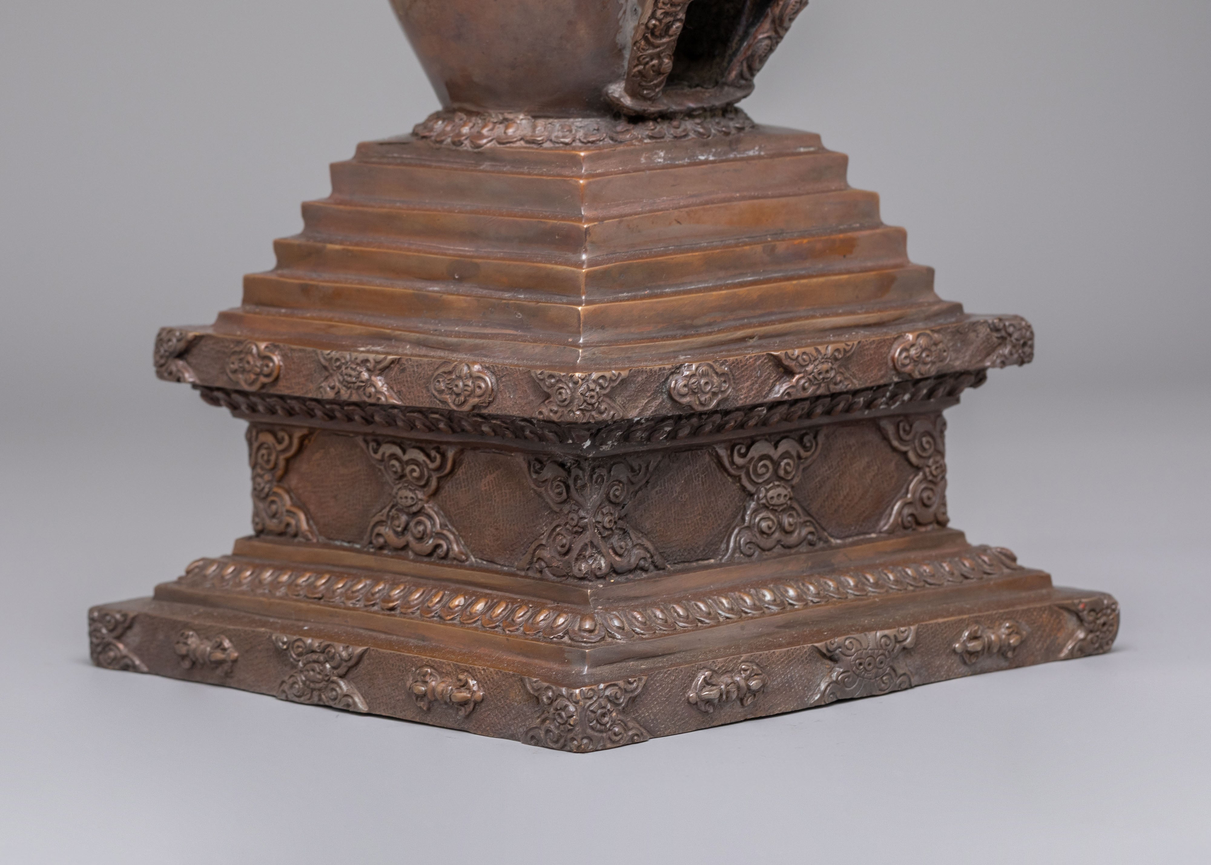 Traditional Buddhist Enlightenment Chorten | Symbolic Stupa