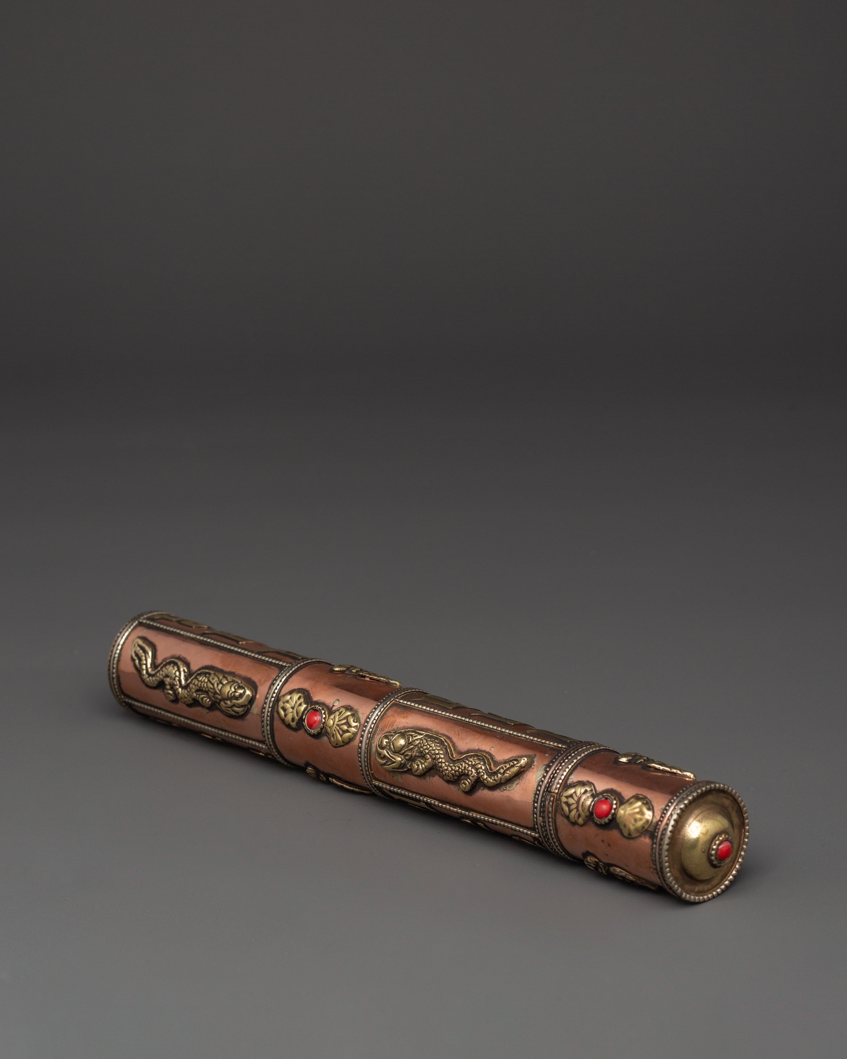 Travel Incense Container | Handcrafted Copper and Brass Holder