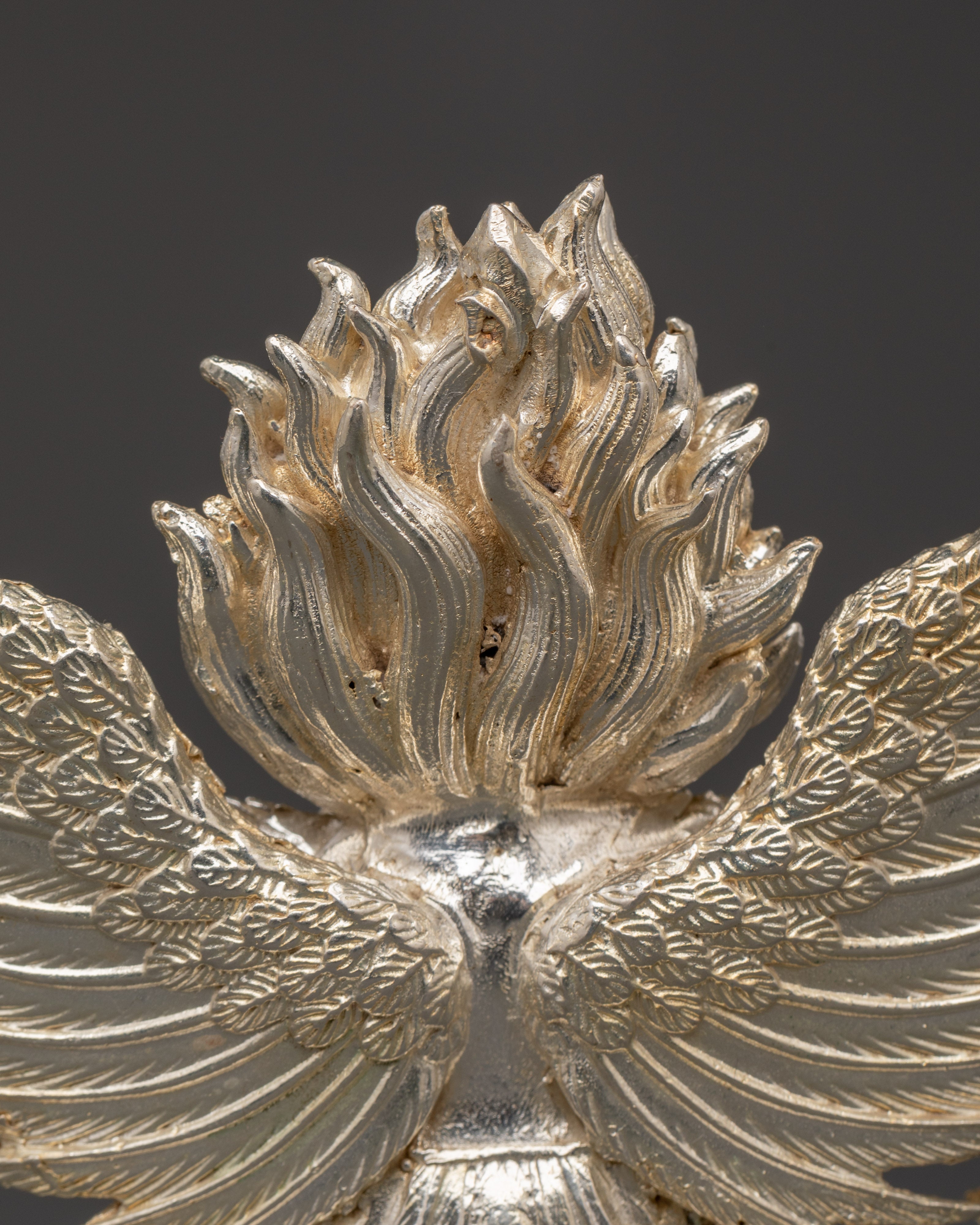 Divine Garuda Statue | Handcrafted Copper with Silver Plating