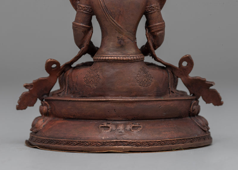 Amitayus Buddha of Long Life Sculpture | Tibetan Deity of Longevity, Health & Prosperity