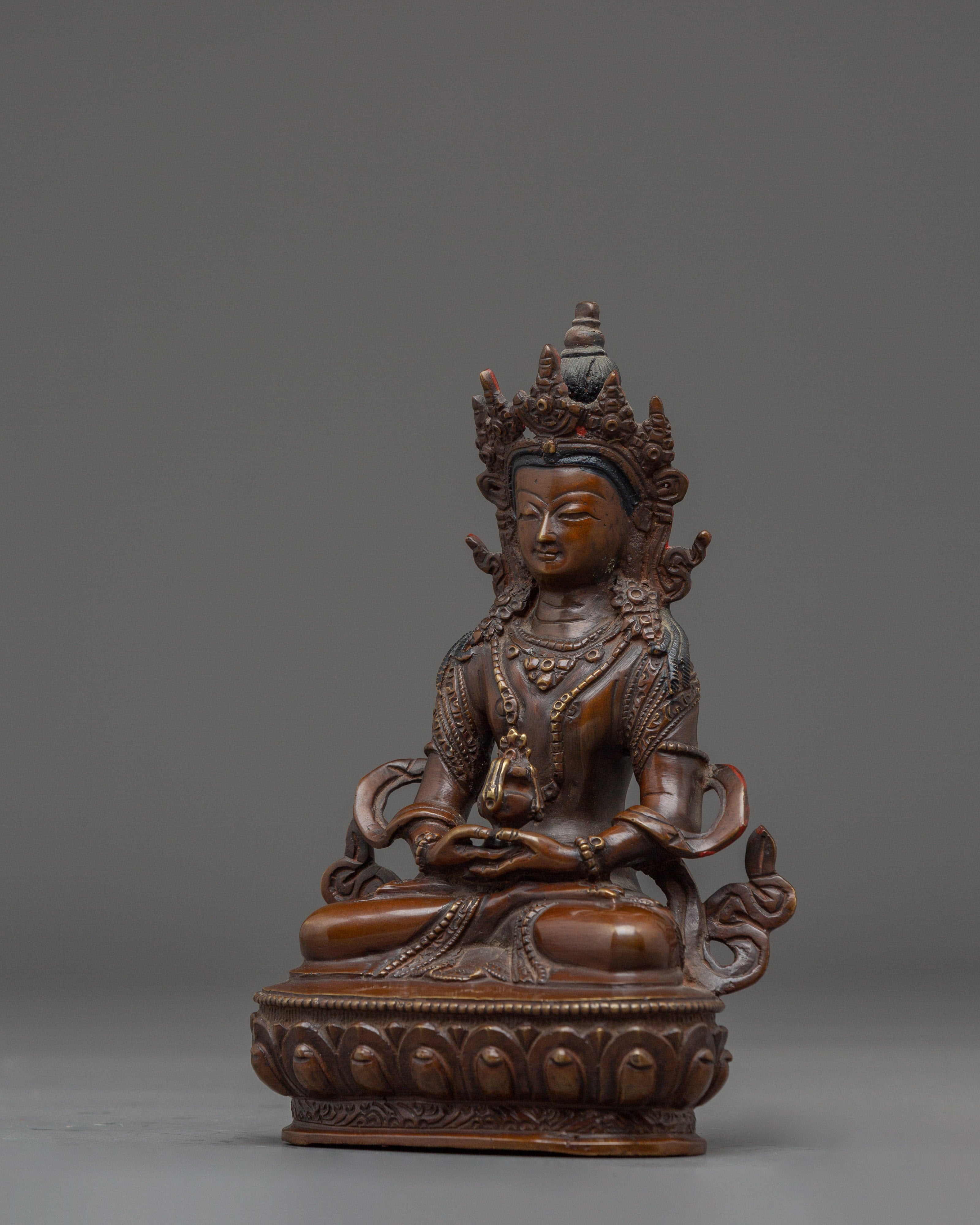 Traditional Amitayus Buddha Sculpture | Symbol of Longevity & Peace