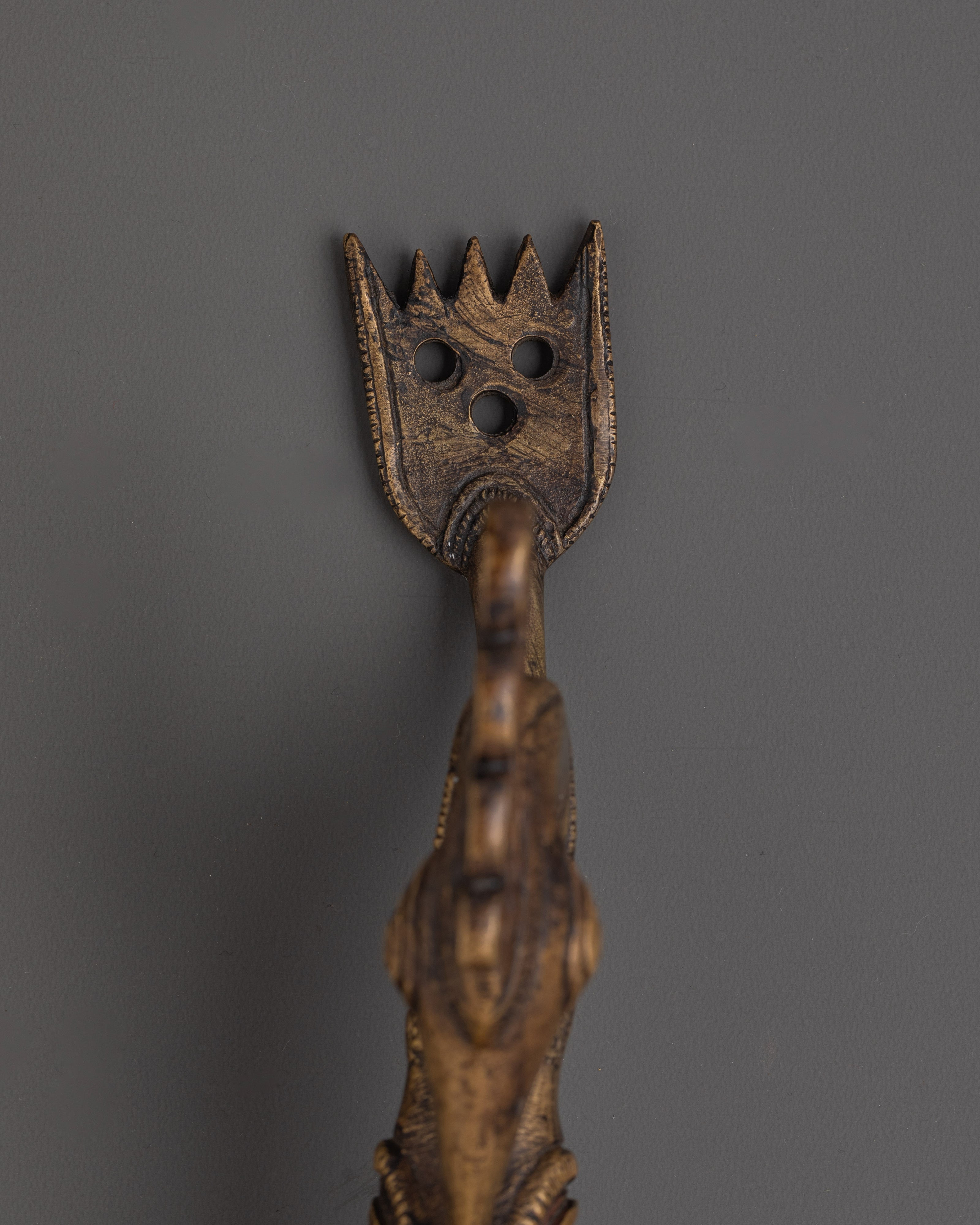 Tibetan Brass Door Handle Set | Spiritual Door Accessory