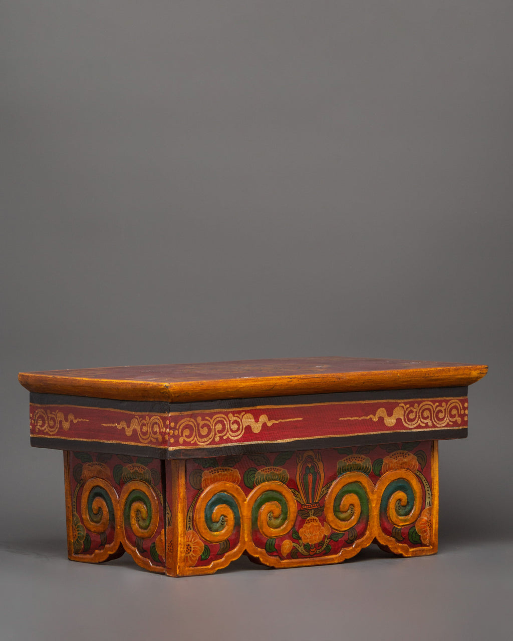 Wood Table Ritual Hand-carved Table Buddhist Folding Table | Wooden Ritual Altar Table