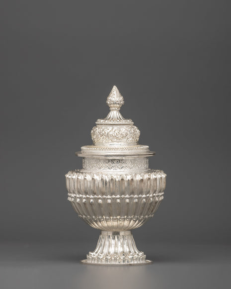 98% Silver Rice Pot for Ritual Offering