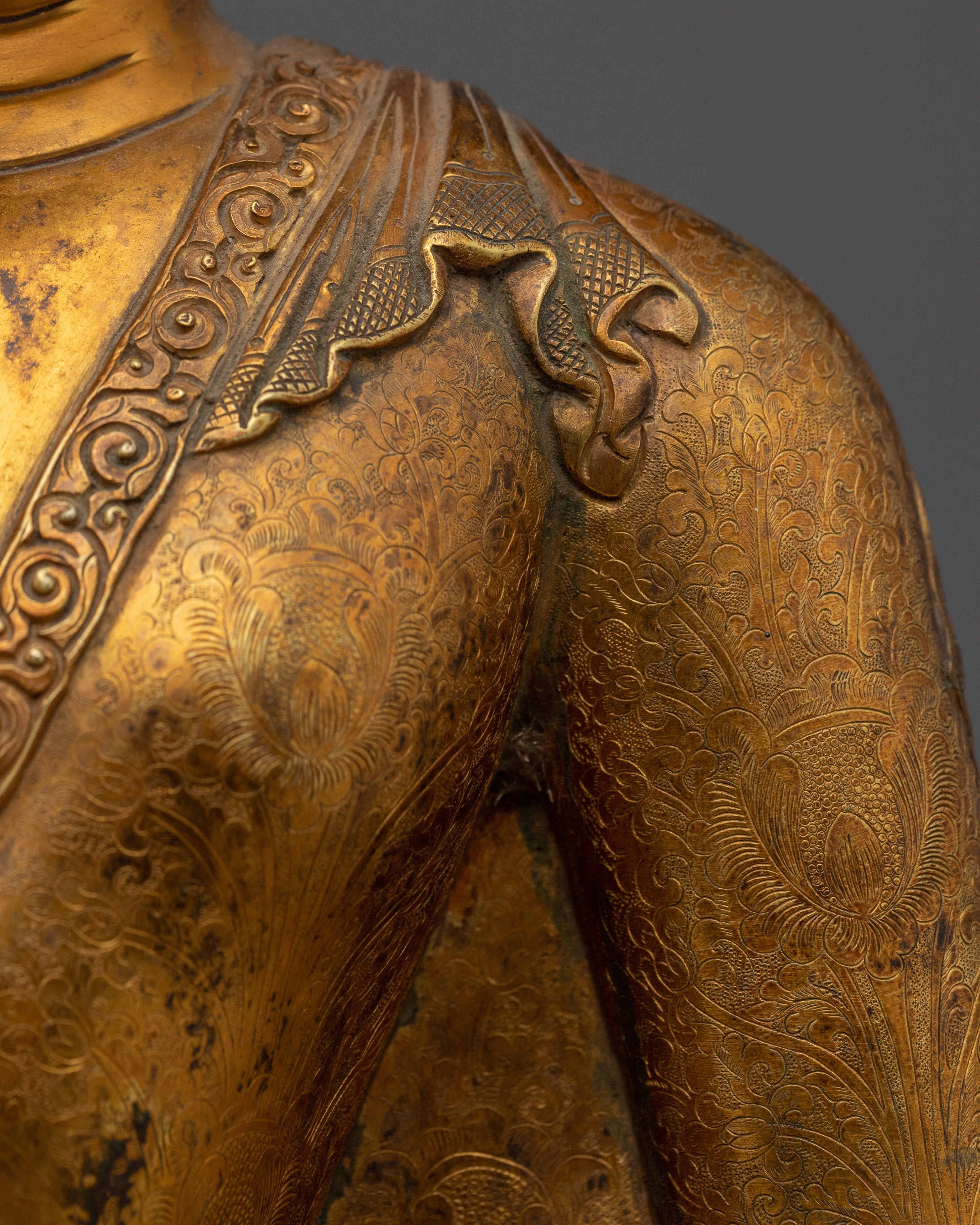 Handmade Copper Shakyamuni Buddha Art | Meditation Altar Decor