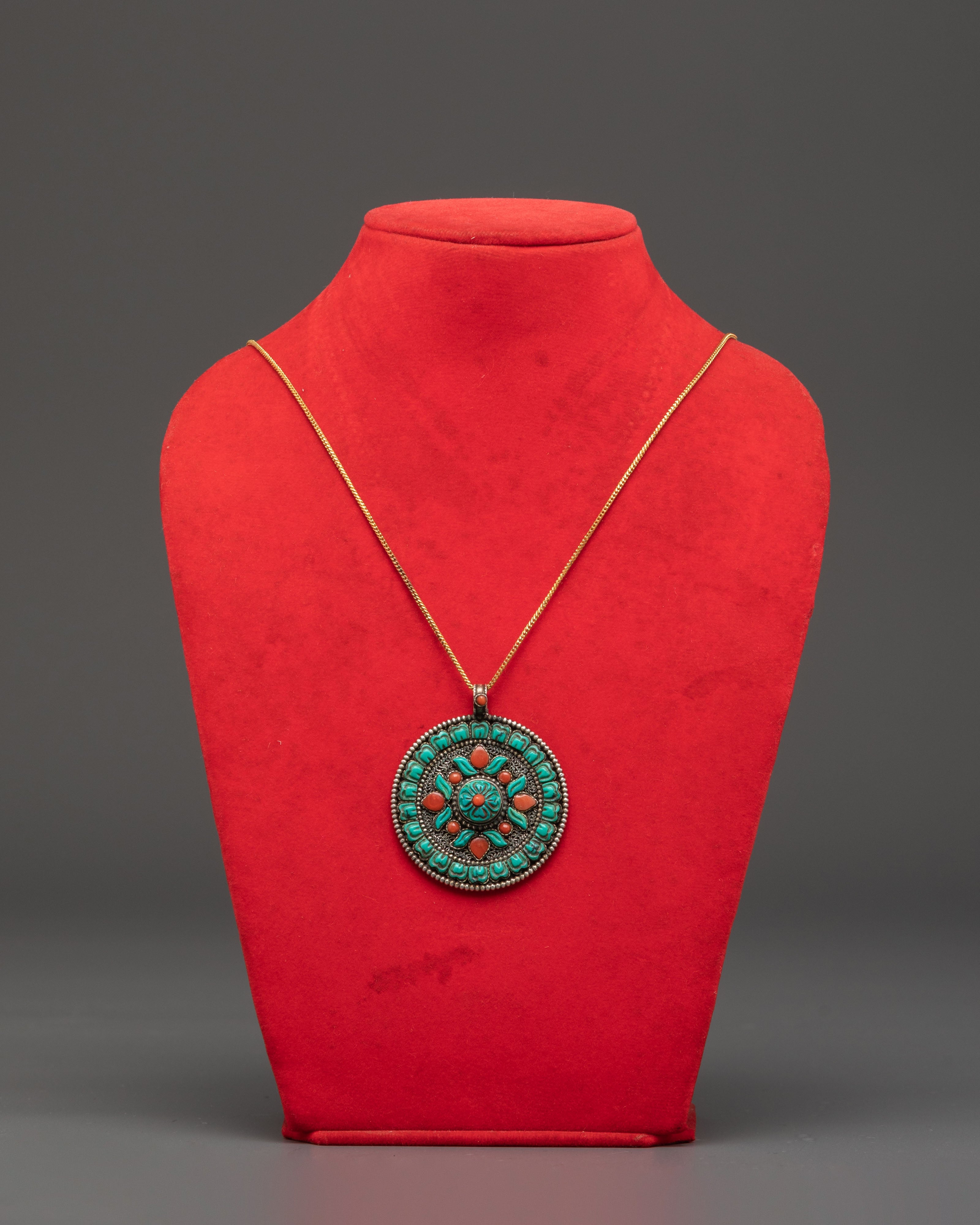 Tibetan Buddhis Pendant | Spiritual Jewelry